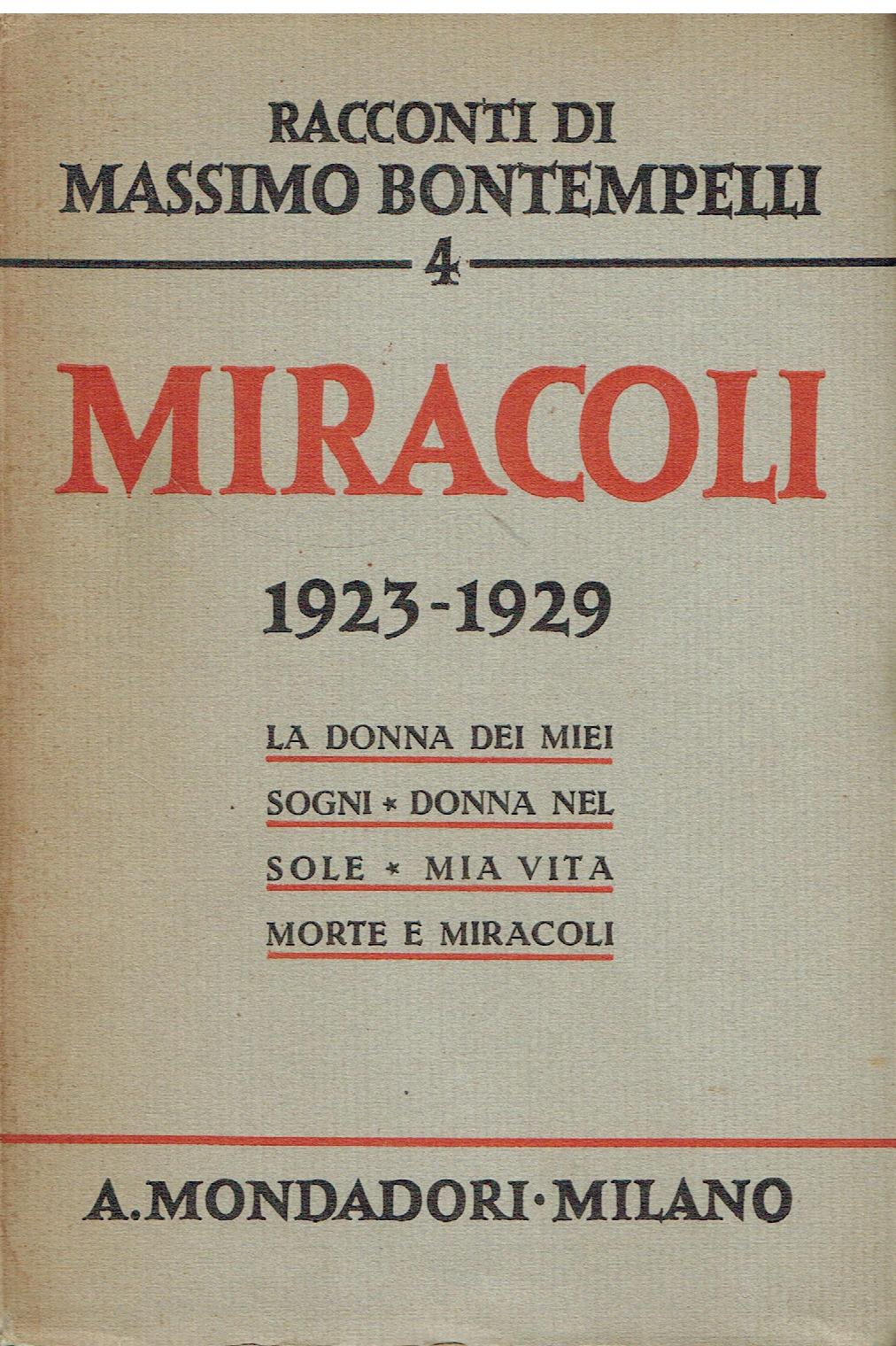 Miracoli (1923-1929) : La donna dei miei sogni. Donna nel …