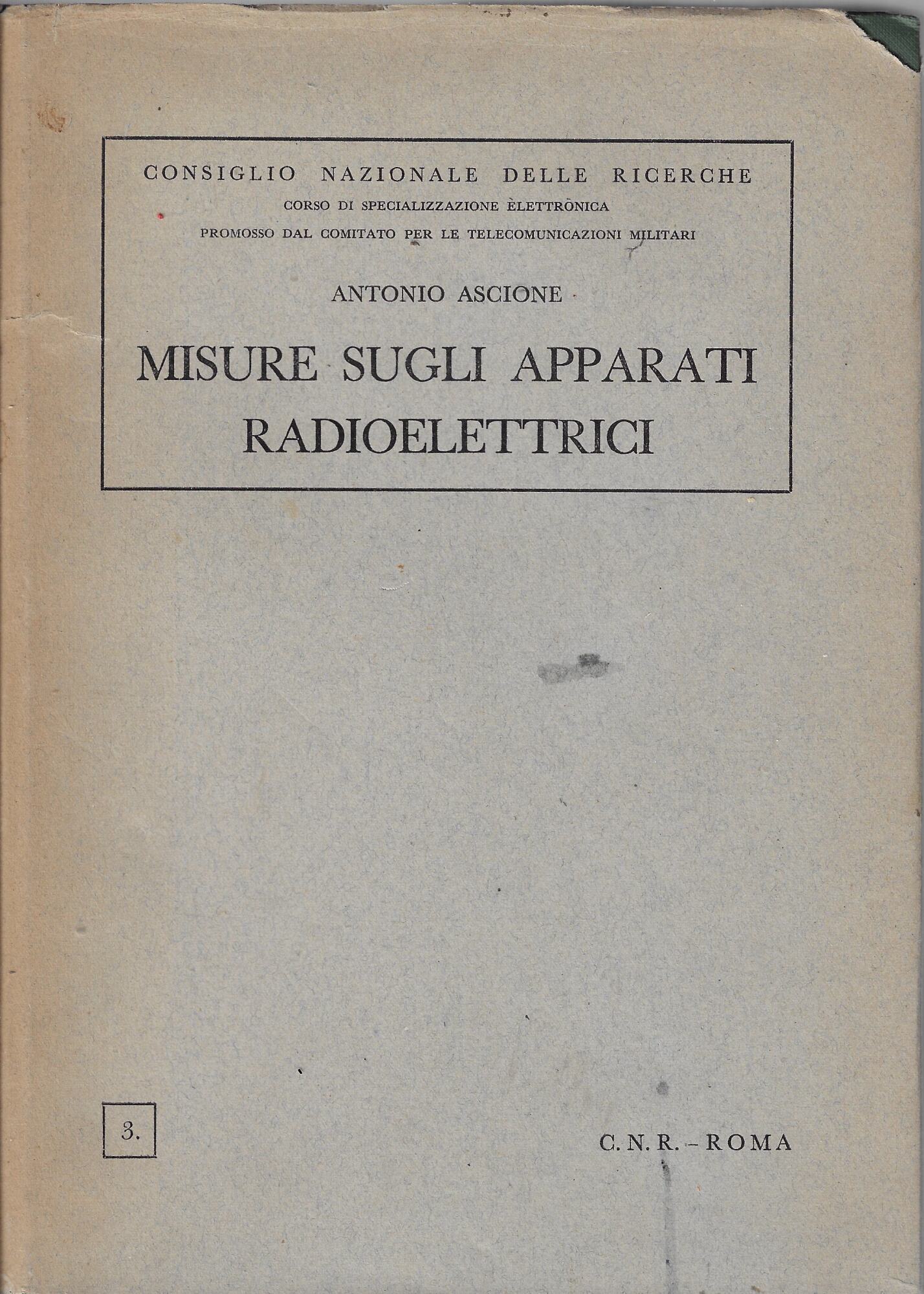 Misure sugli apparati radioelettrici