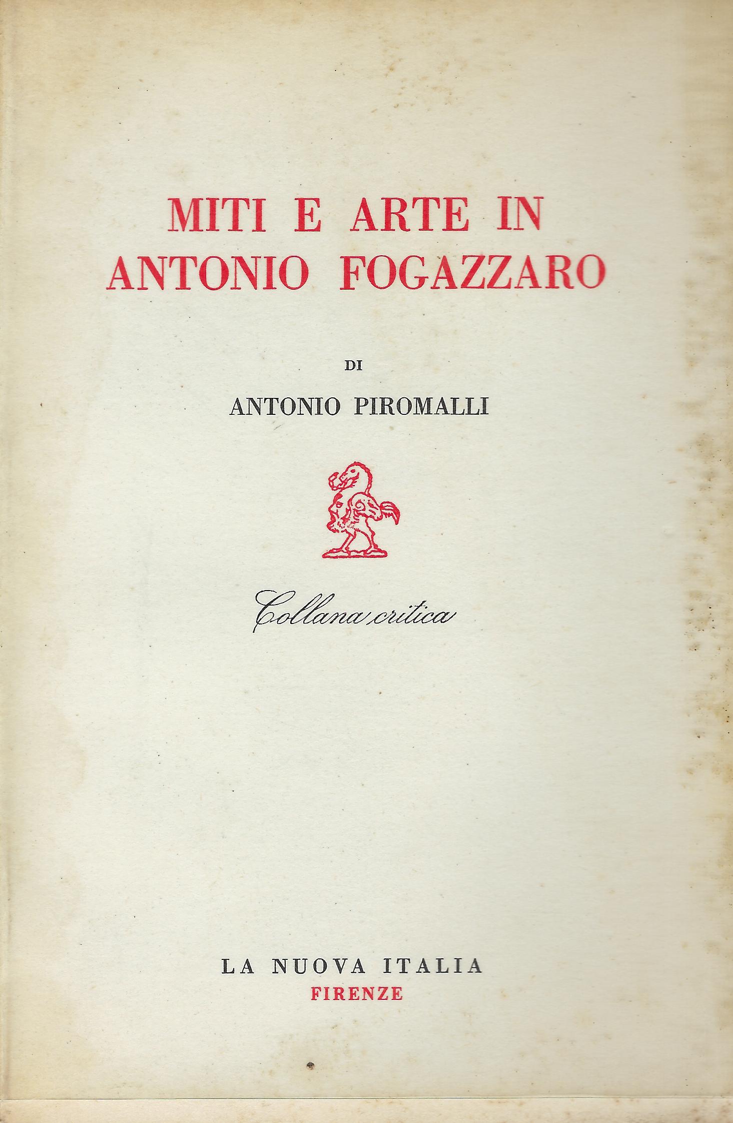 Miti e arte in Antonio Fogazzaro