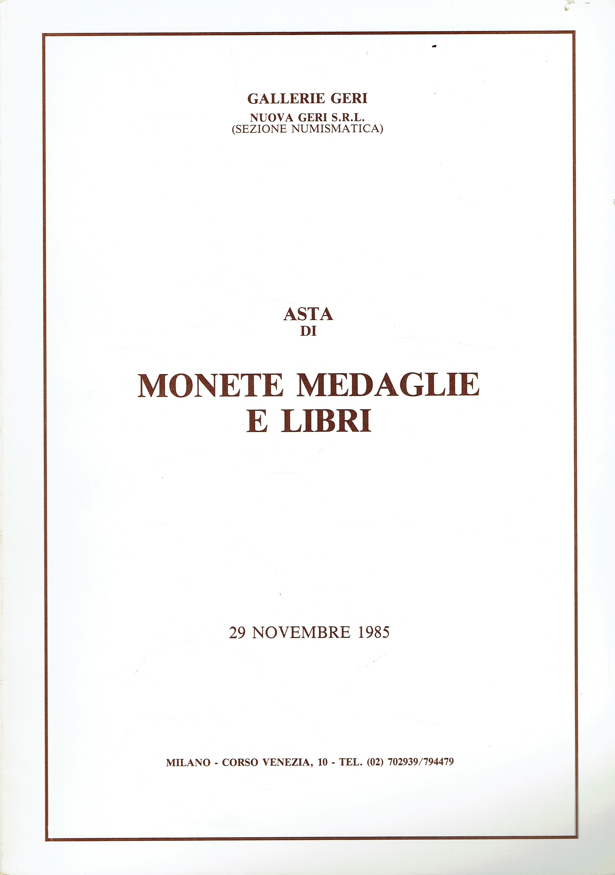 Monete romane, monete e medaglie di zecche italiane ed estere, …