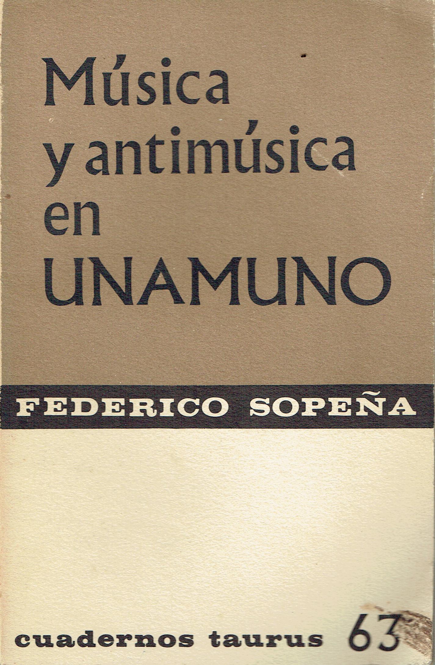 Musica y antimusica en Unamuno