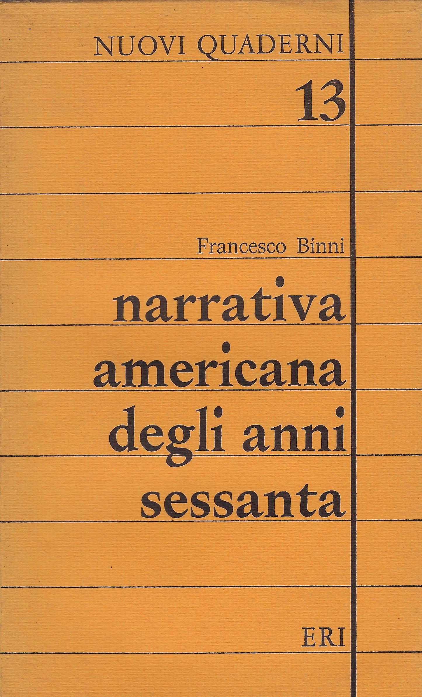 Narrativa americana degli anni sessanta
