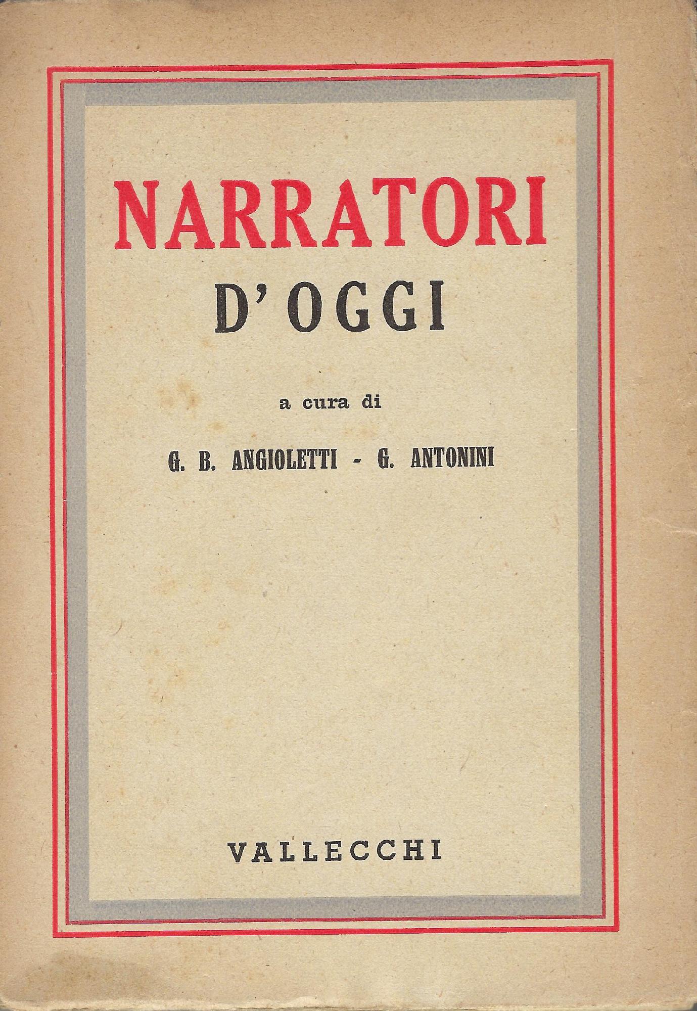 Narratori italiani d'oggi