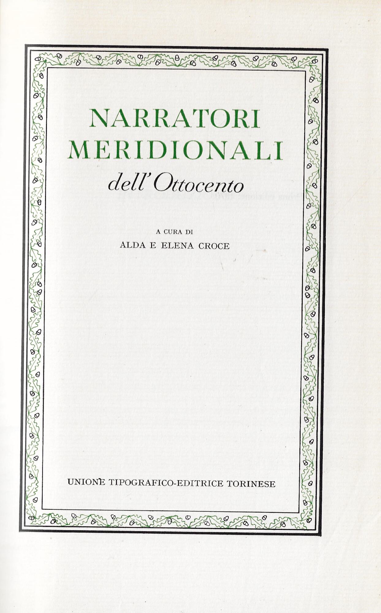 Narratori meridionali dell'Ottocento