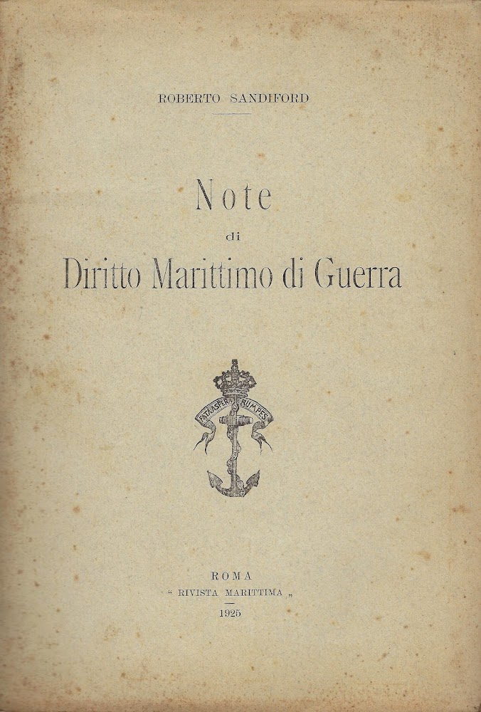 Note di diritto marittimo di guerra