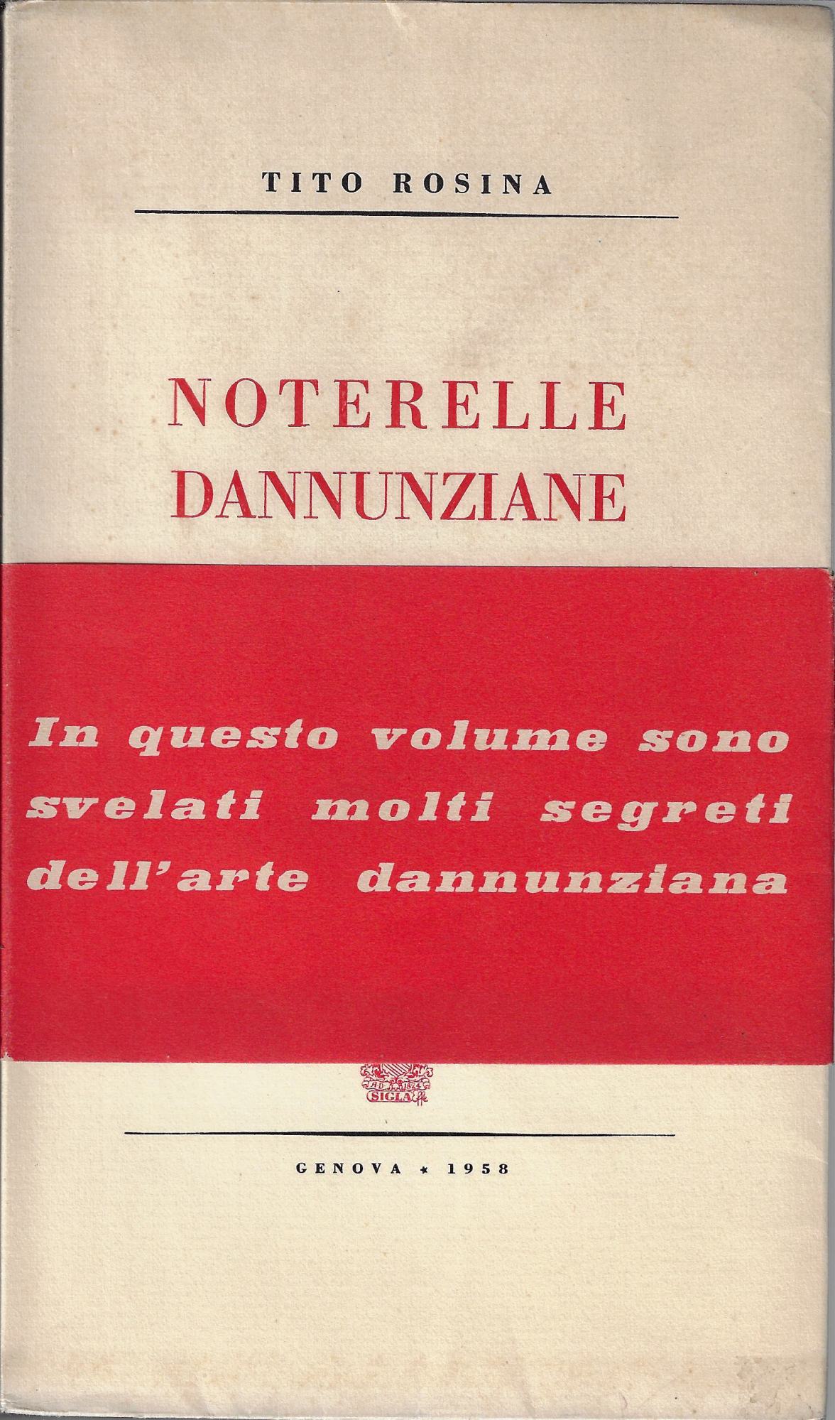 Noterelle dannunziane : appunti e spunti di erudizione dannunziana