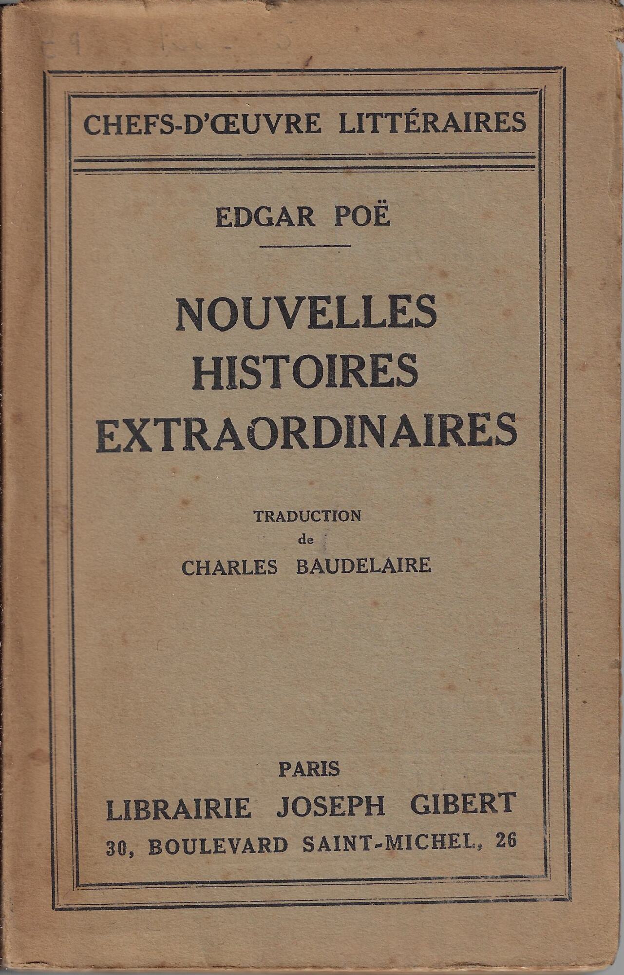 Nouvelles histoires extraordinaires