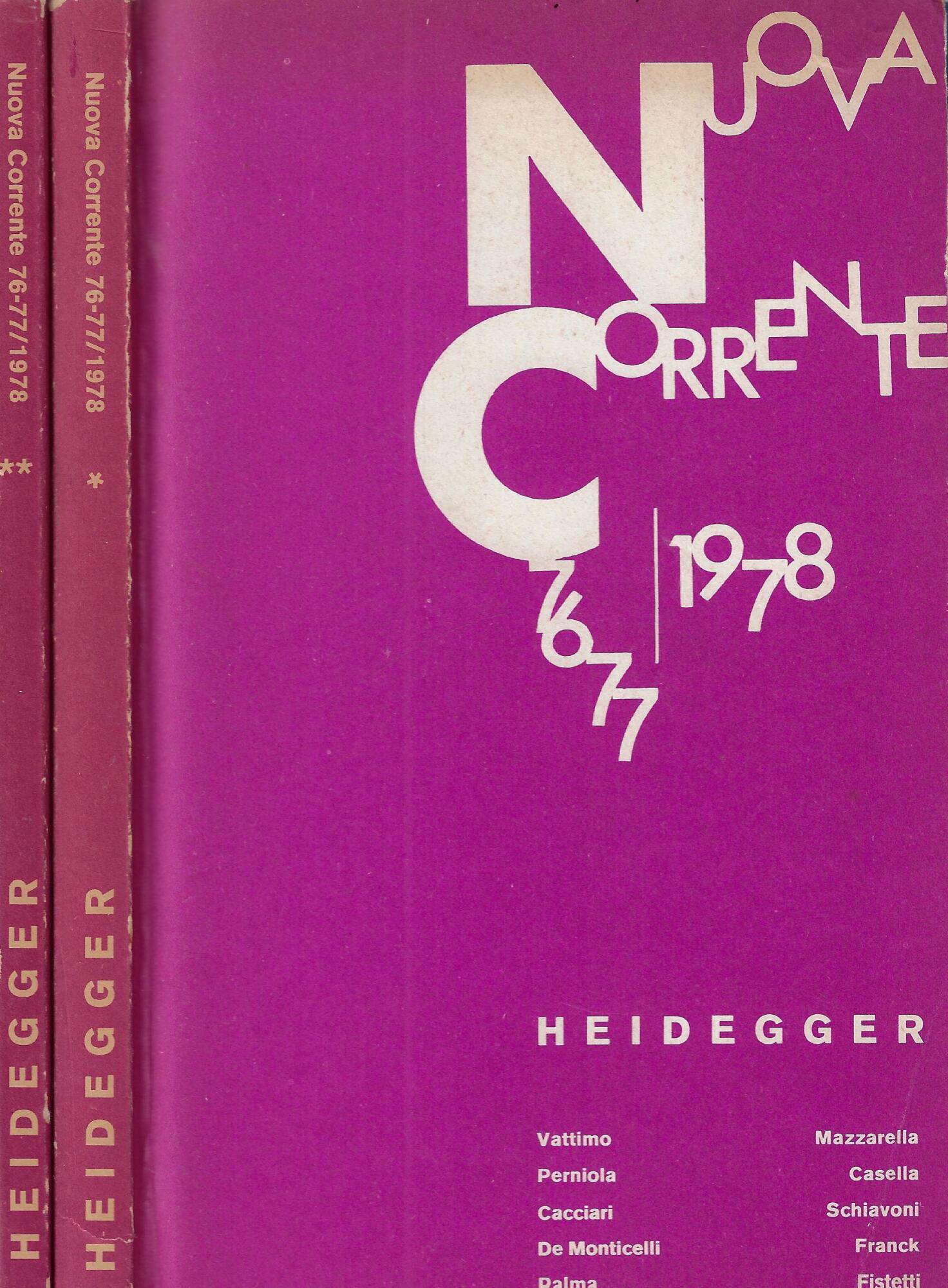 Nuova corrente 76-77|1978 : Heidegge