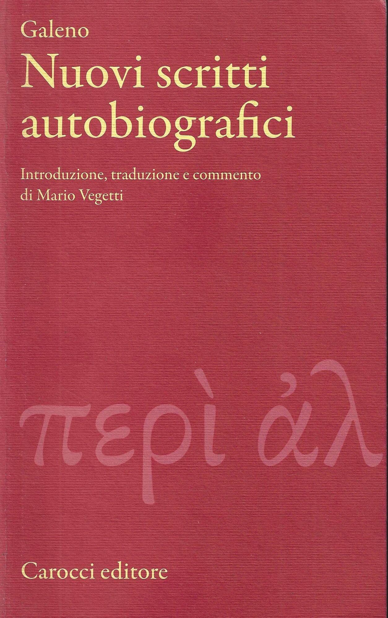 Nuovi scritti autobiografici