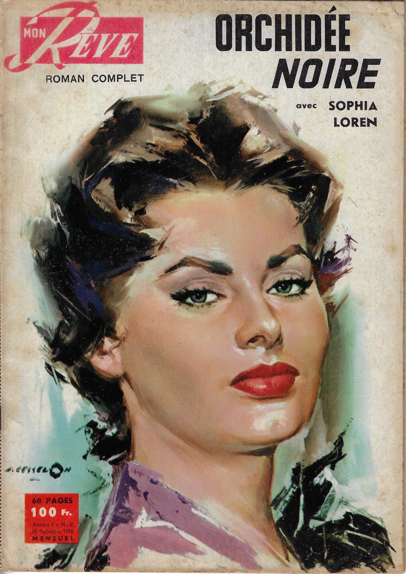 Orchidée noire (illustrazione di copertina di Angelo Cesselon)