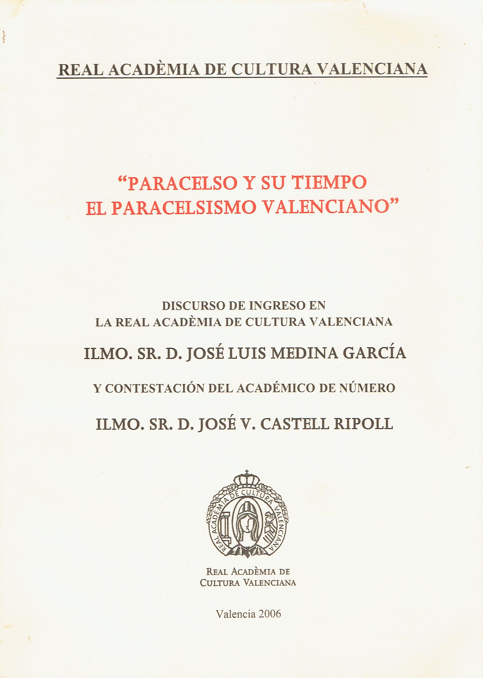 Paracelso y su tiempo: el paracelsismo valenciano