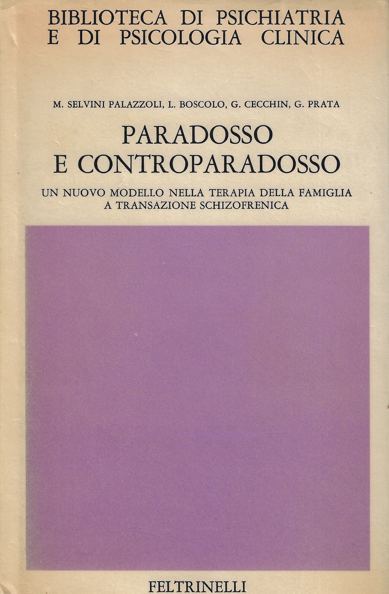 Paradosso e controparadosso : un nuovo modello nella terapia della …