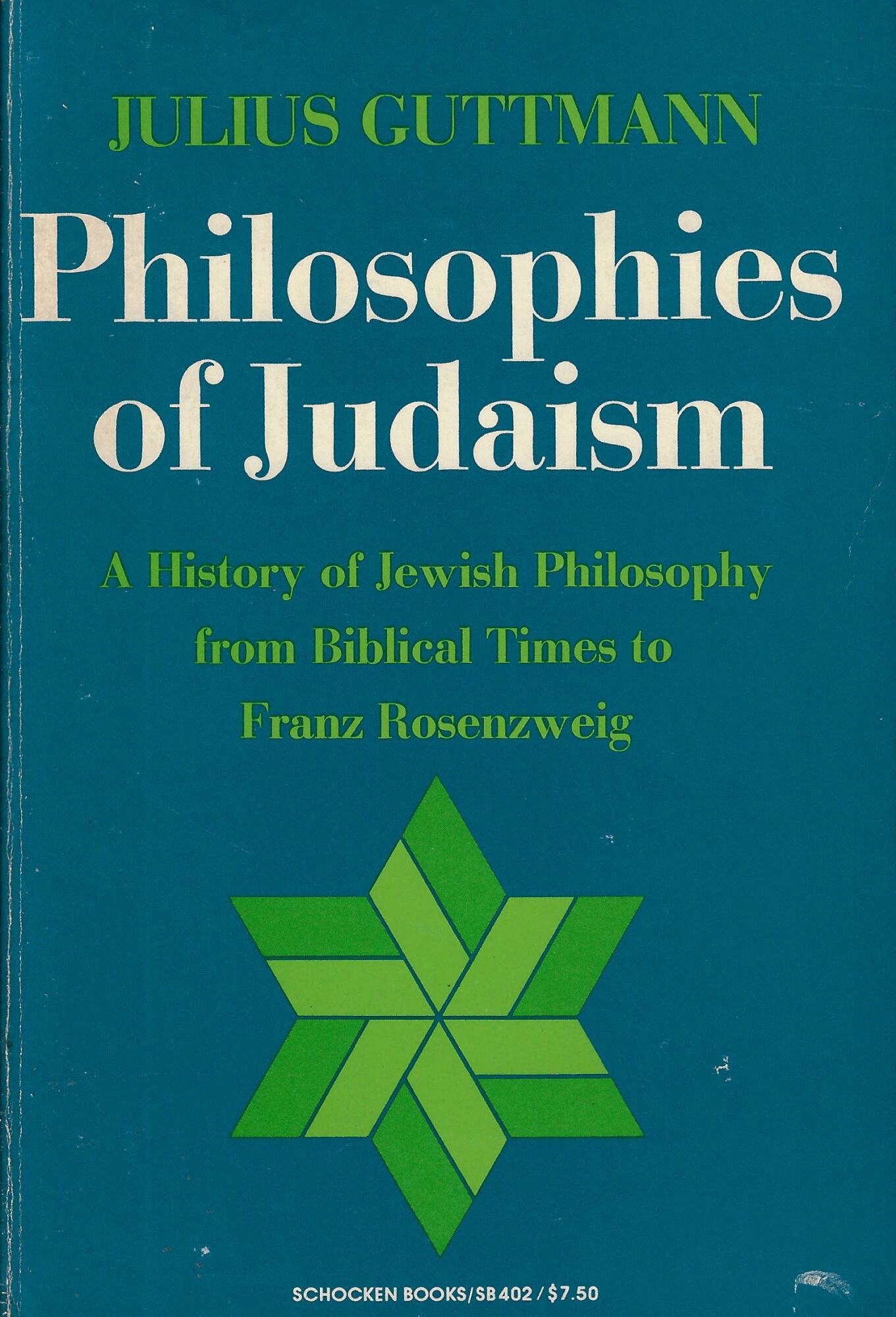 Philosophies of Judaism the History of Jewish Phil: The History …