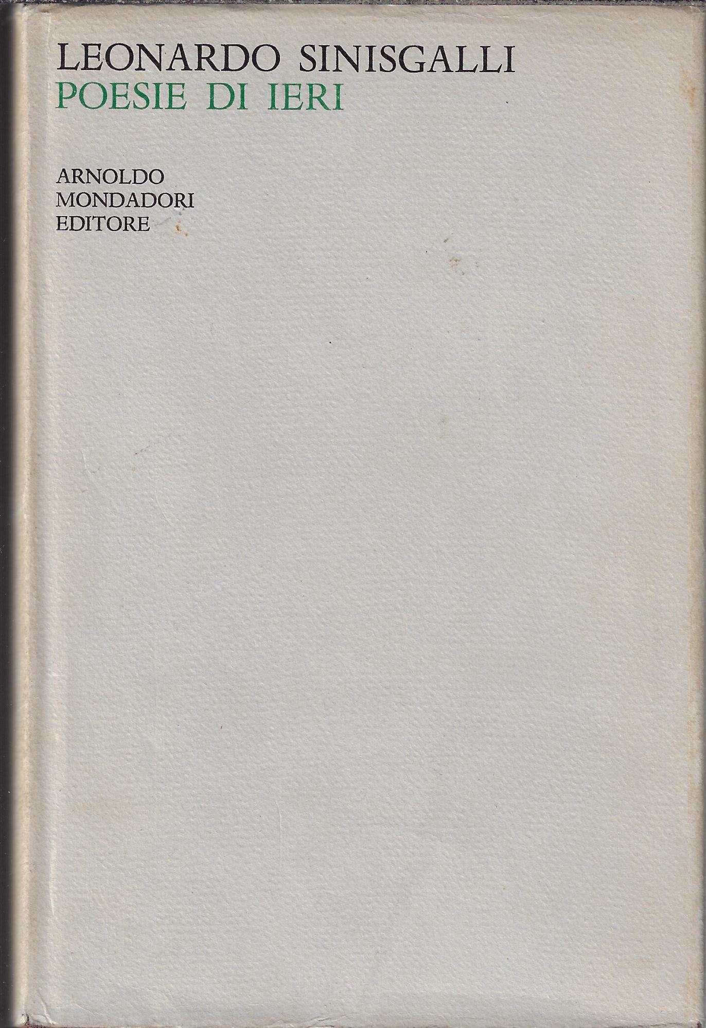 Poesie di ieri : 1931-1956