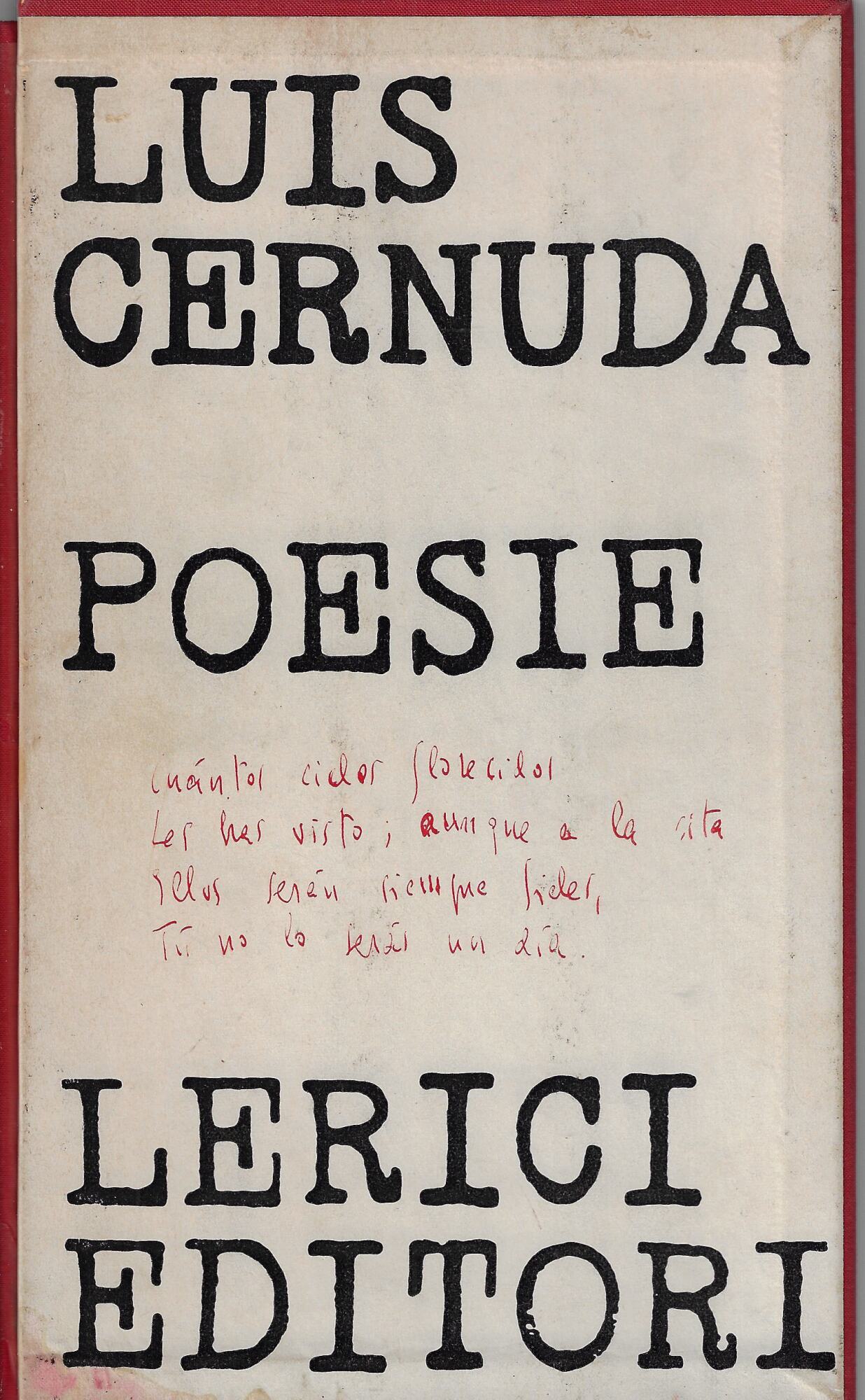 Poesie di Luis Cernuda