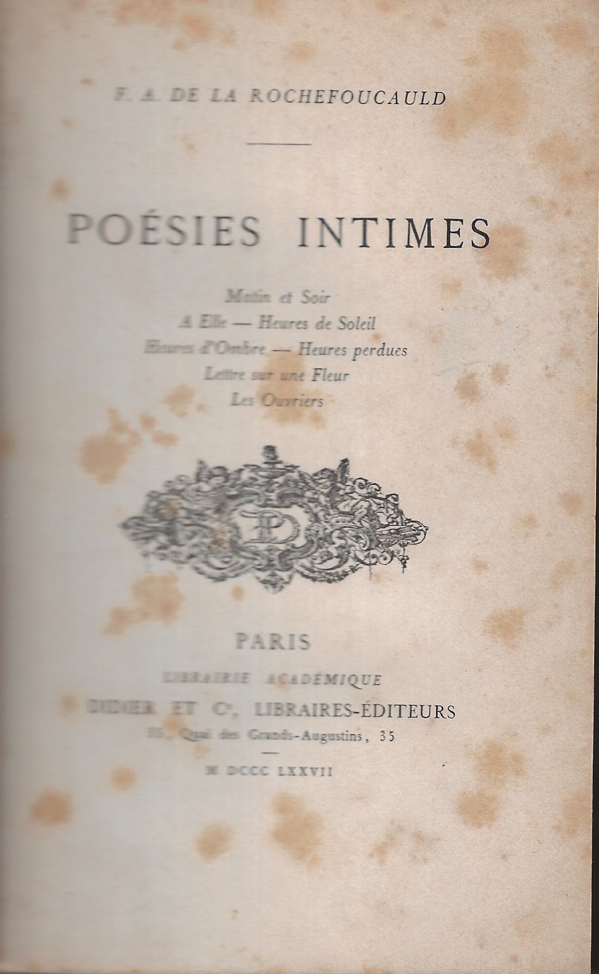 Poęsies intimes