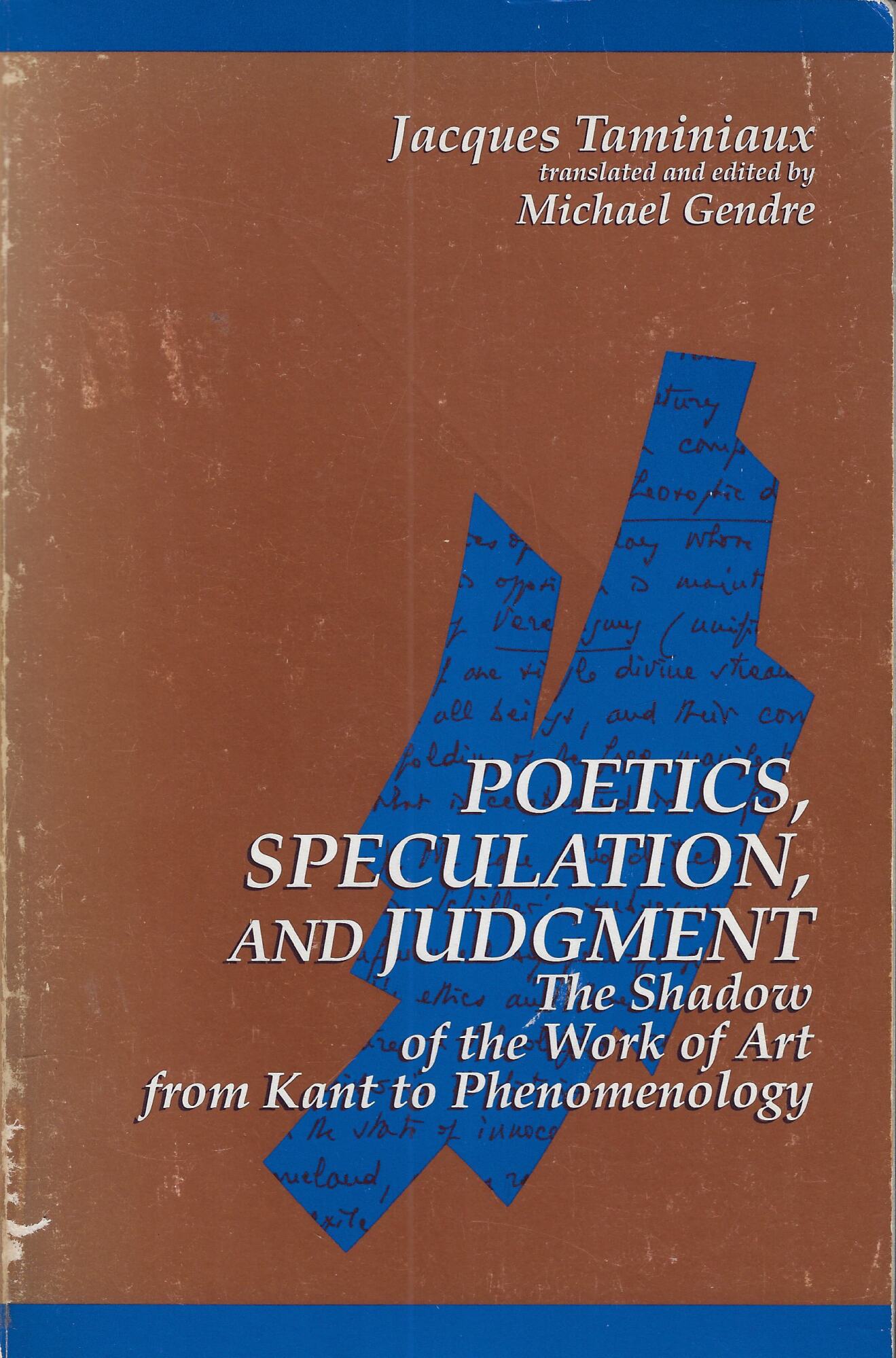 Poetics, Speculation, and Judgment: The Shadow of the Work of …