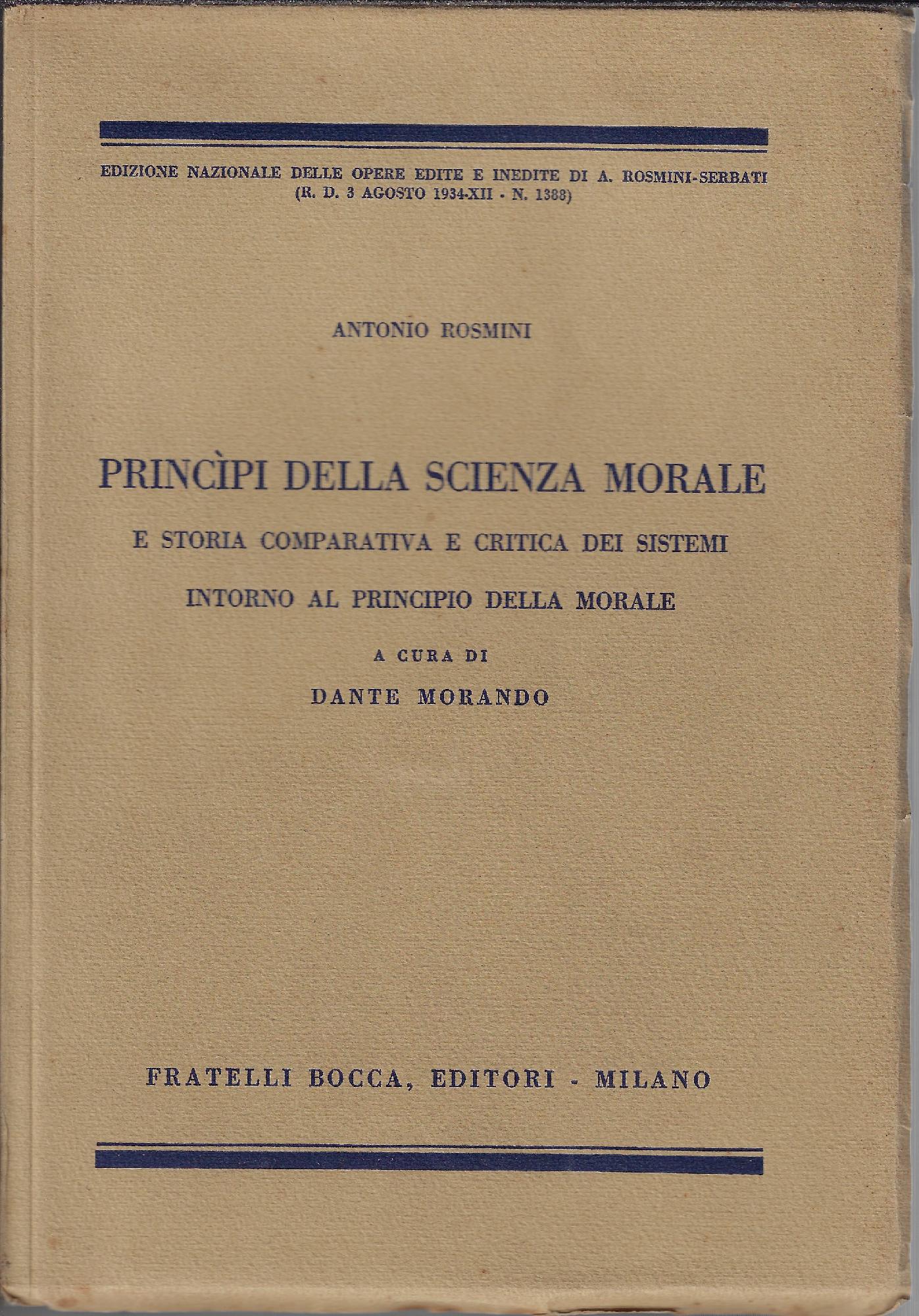 Principi della scienza morale e storia comparativa e critica dei …