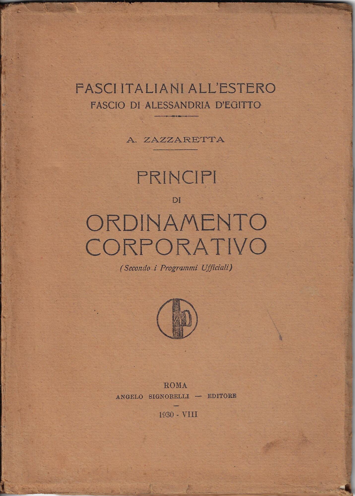 Principi di ordinamento corporativo
