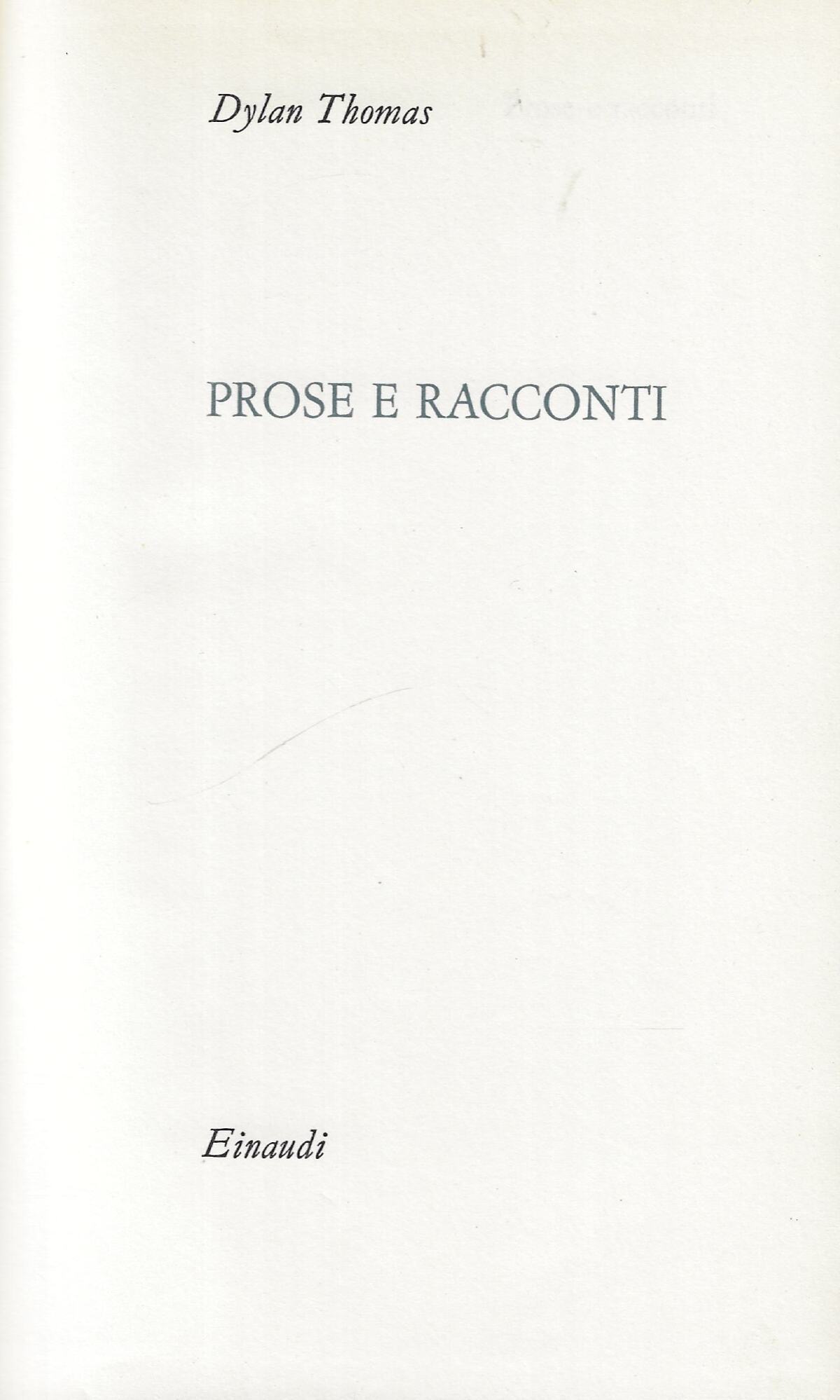 Prose e Racconti