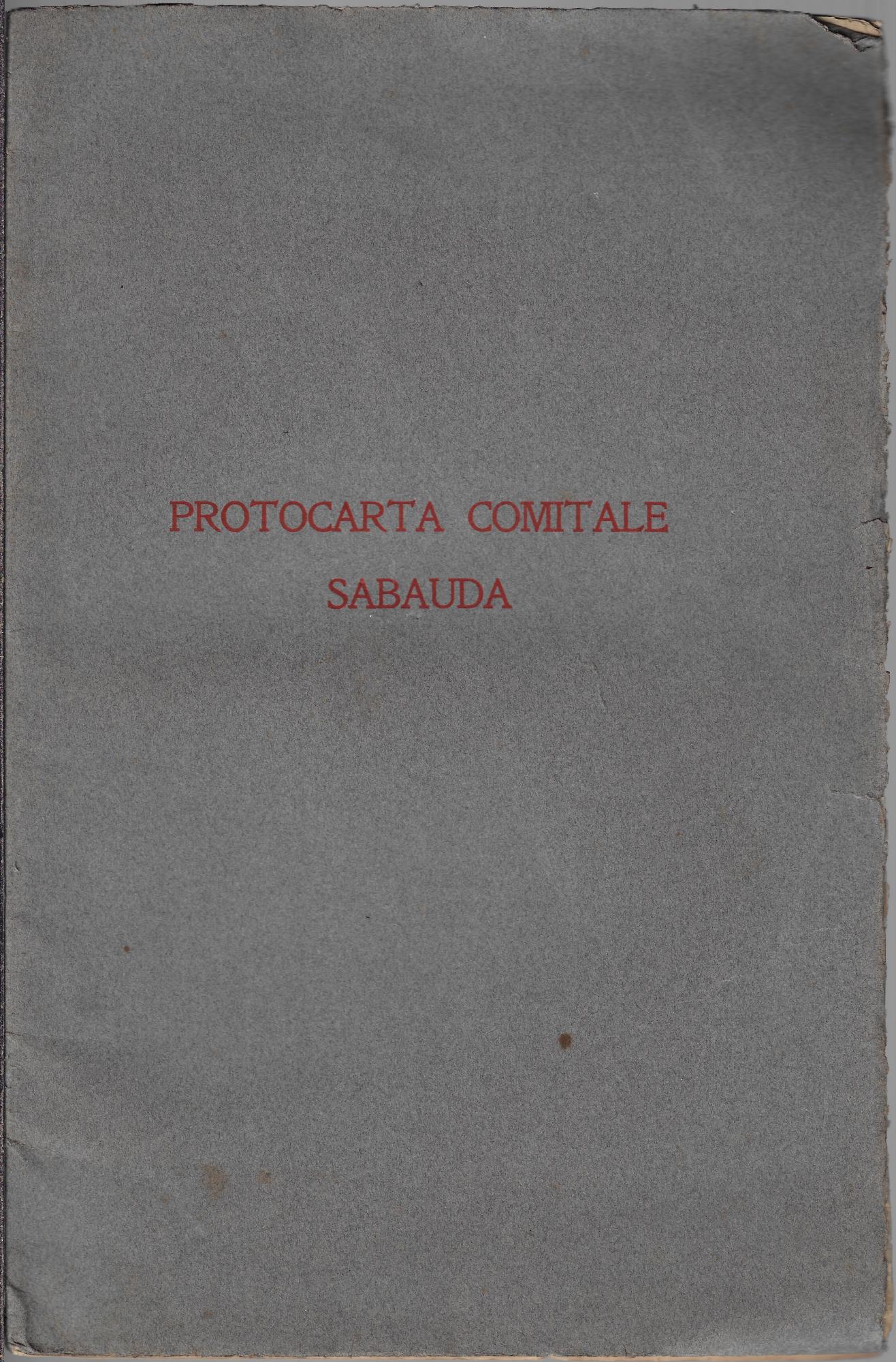 Protocarta comitale sabauda