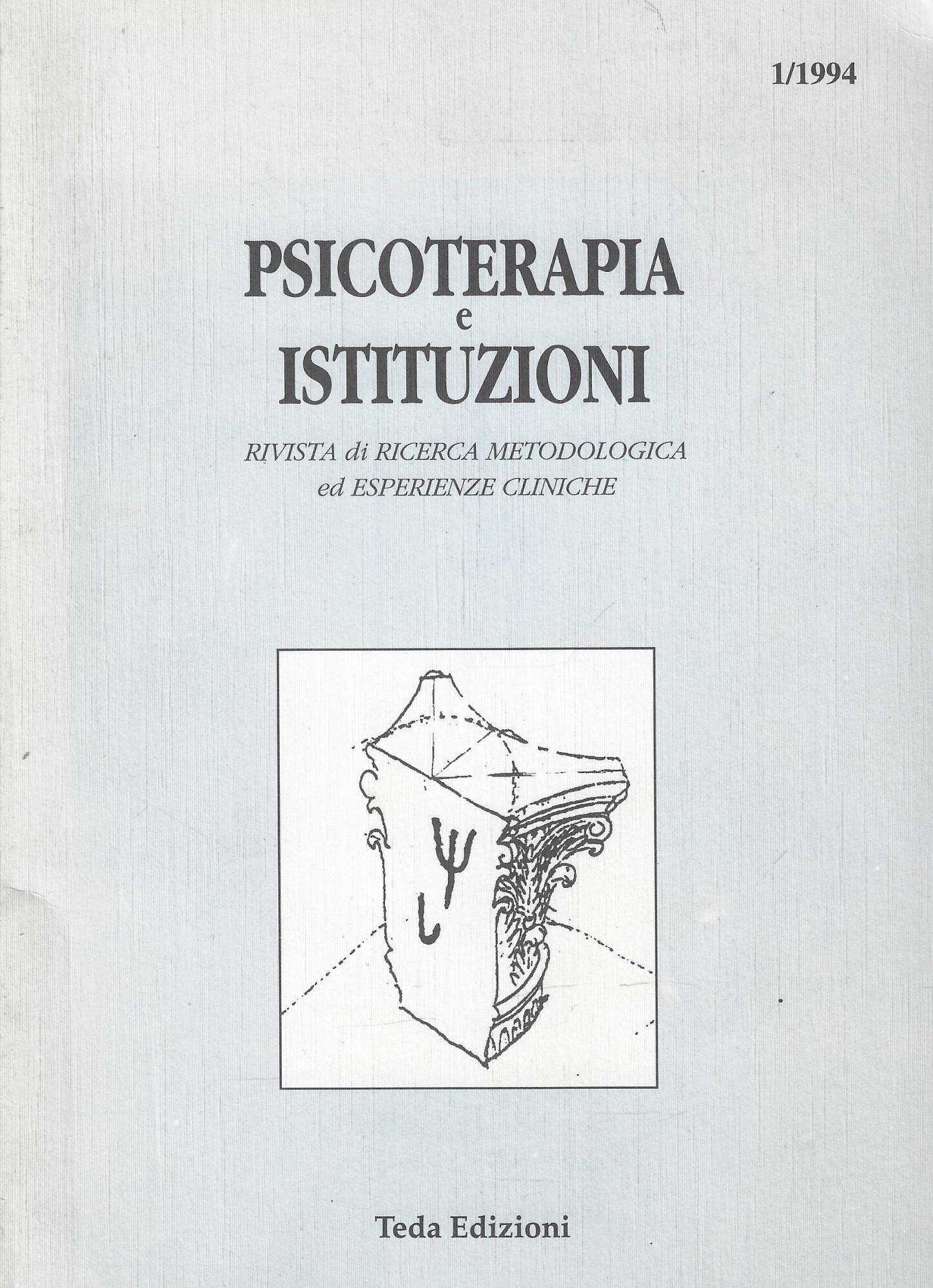 Psicoterapia e istituzioni