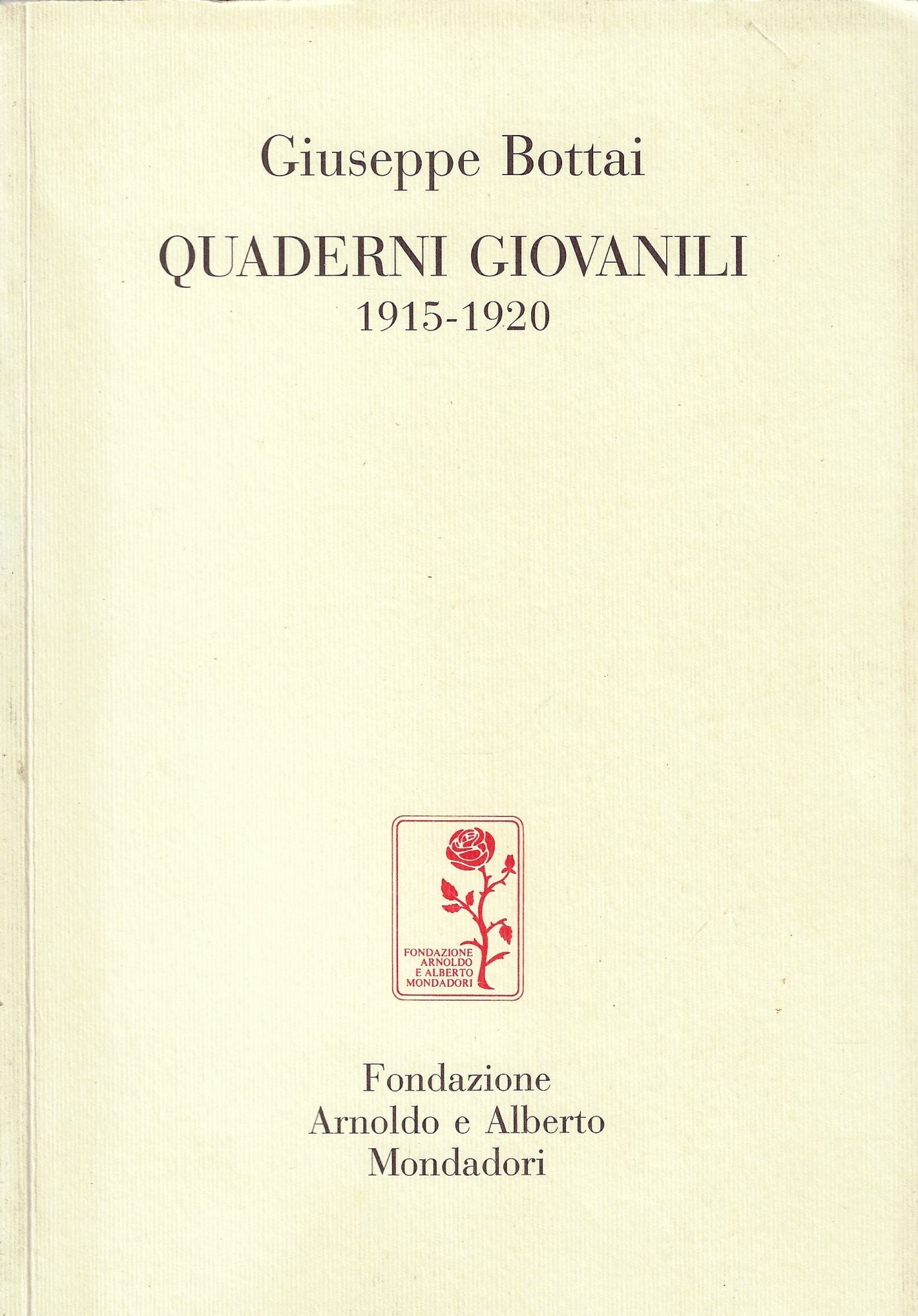 Quaderni giovanili : 1915-1920