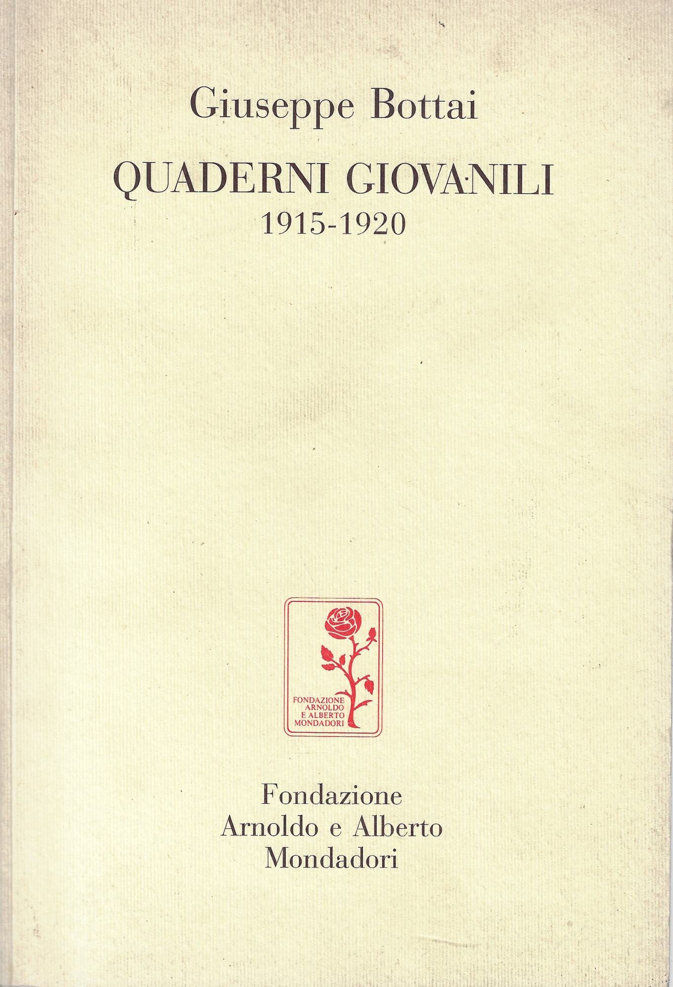 Quaderni giovanili 1915-1920