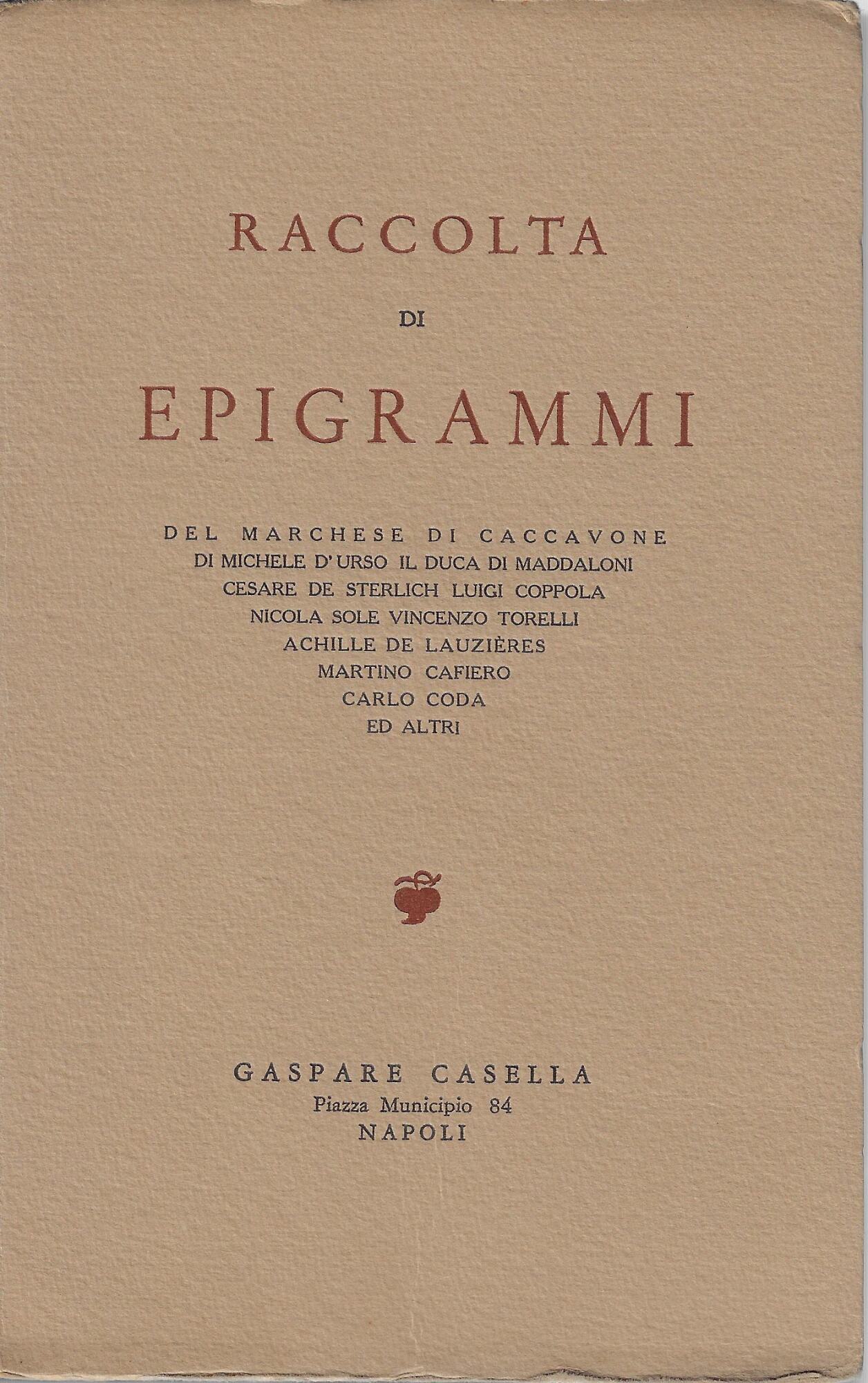 Raccolta di epigrammi