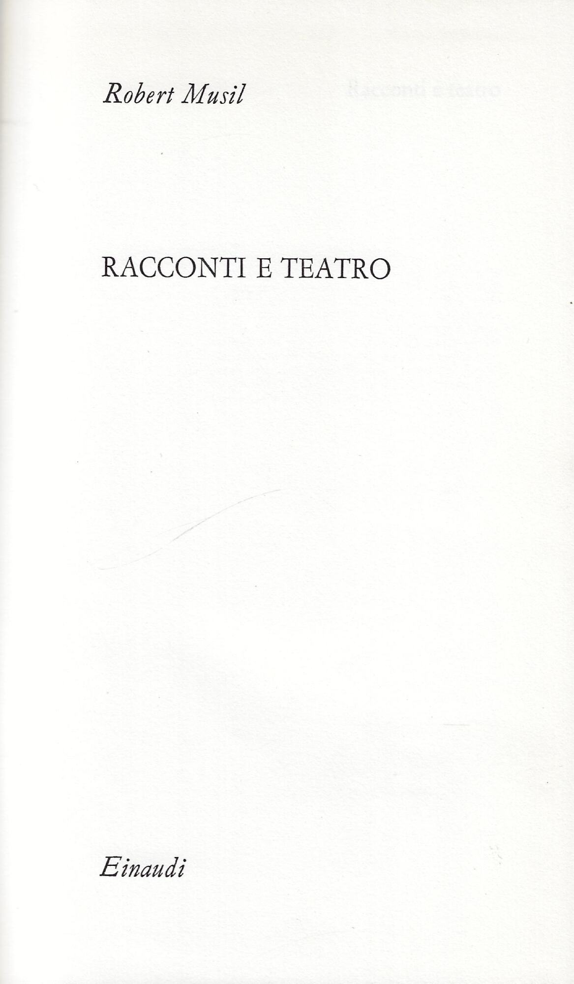 Racconti e teatro