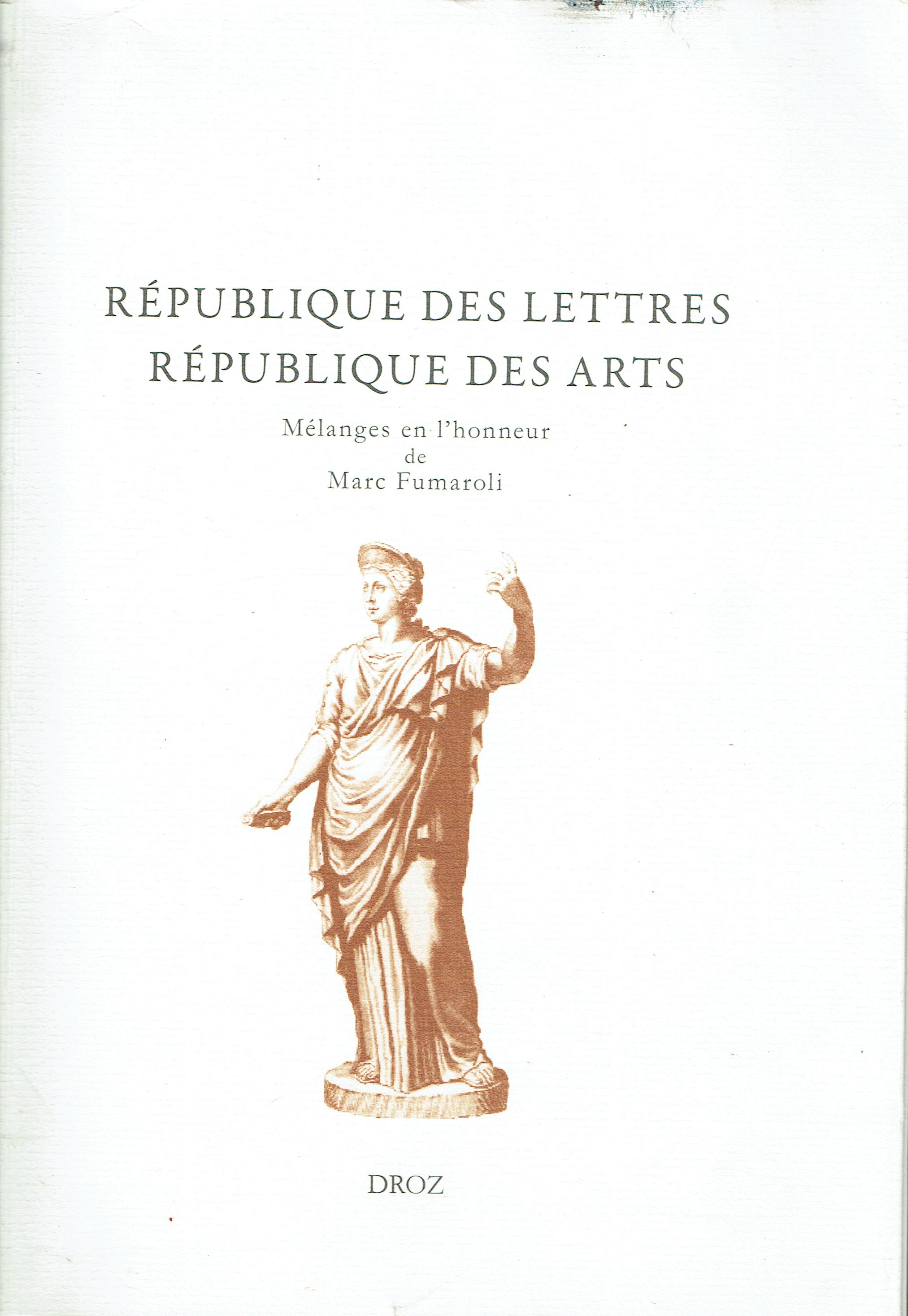 République des lettres, république des arts : mélanges offerts à …