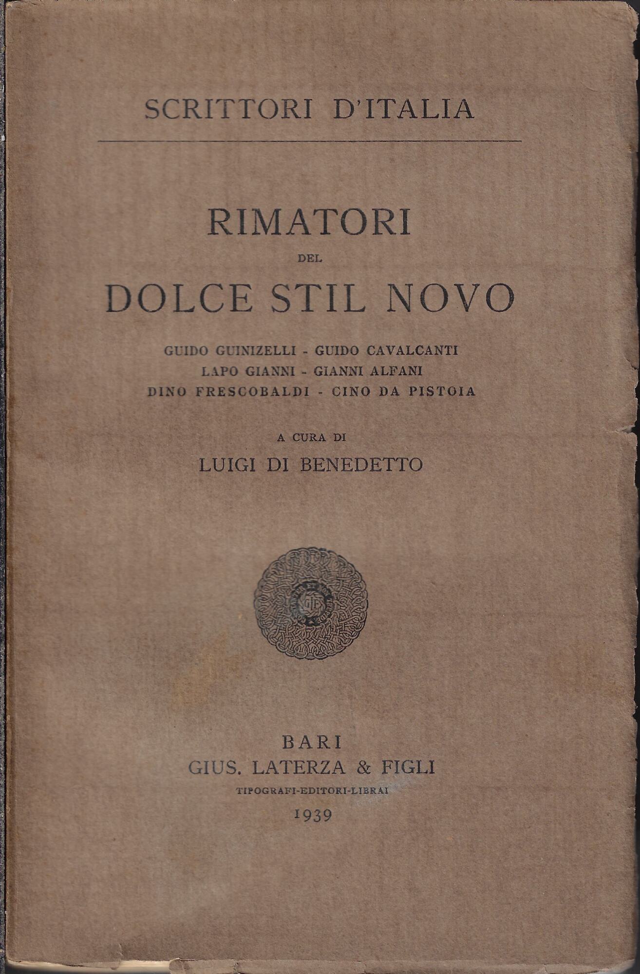 Rimatori del Dolce stil novo