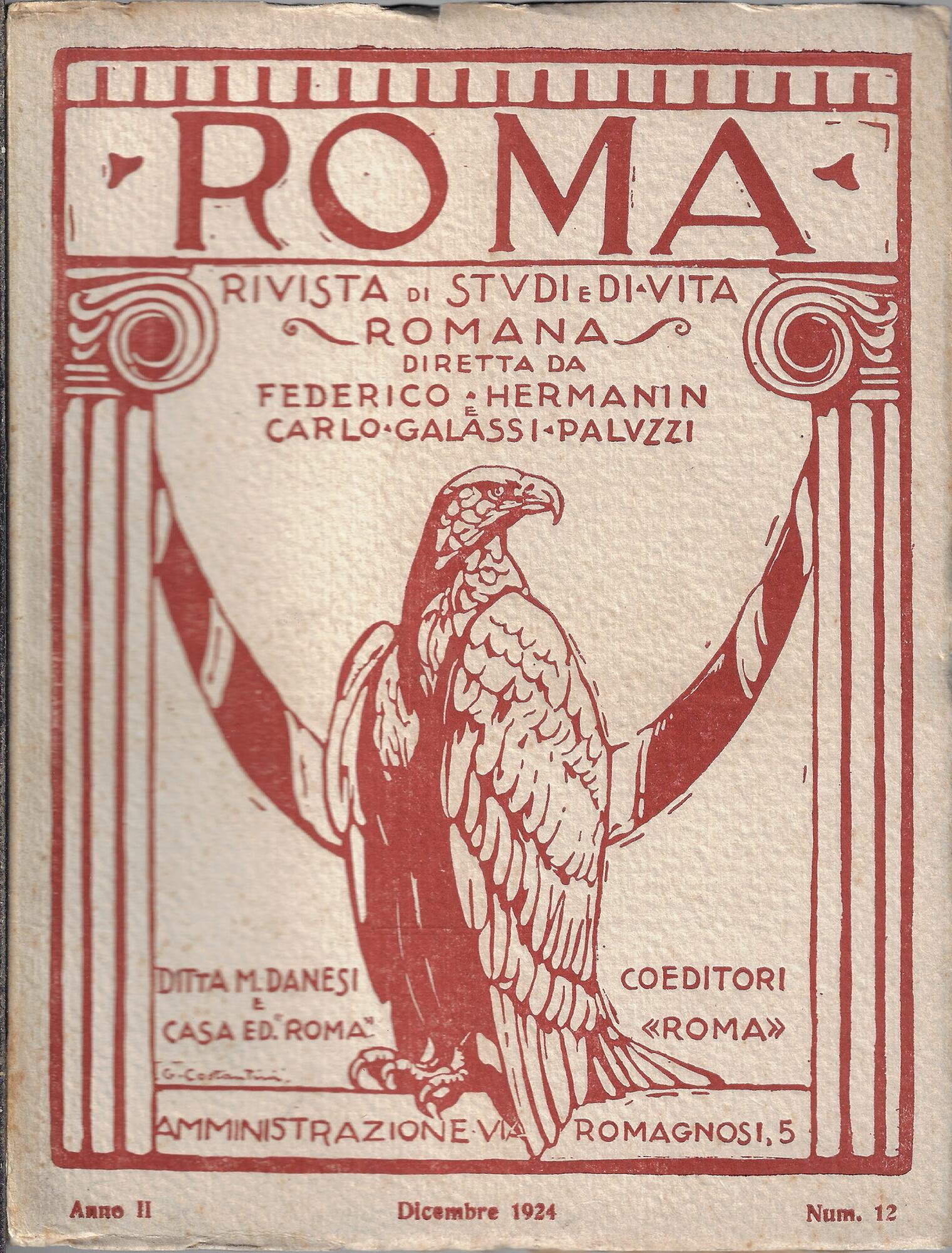 Roma, rivista di studi e di vita romana. Dicembre 1924, …