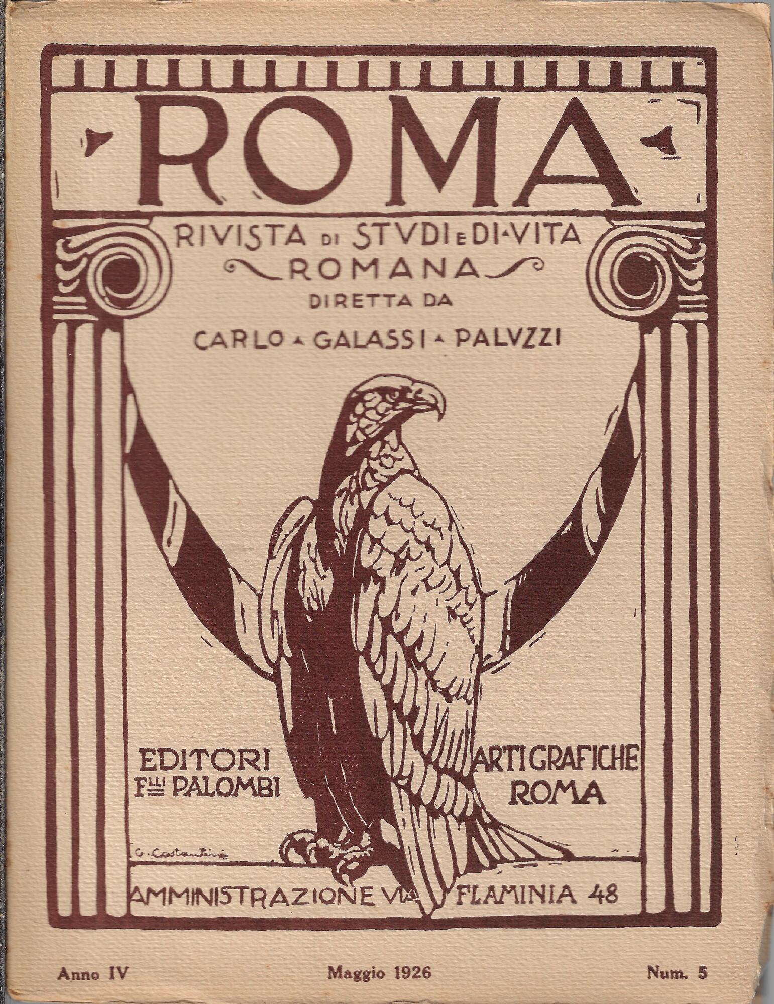 Roma rivista di studi e di vita romana, Maggio 1926, …