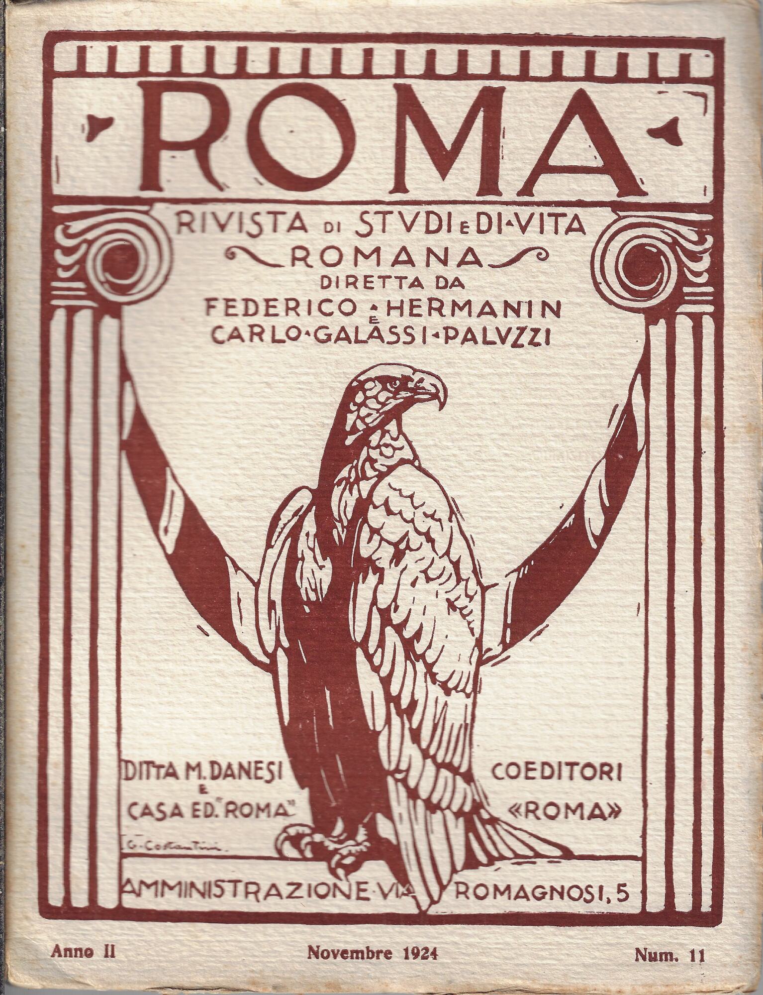 Roma, rivista di studi e di vita romana. Novembre 1924, …
