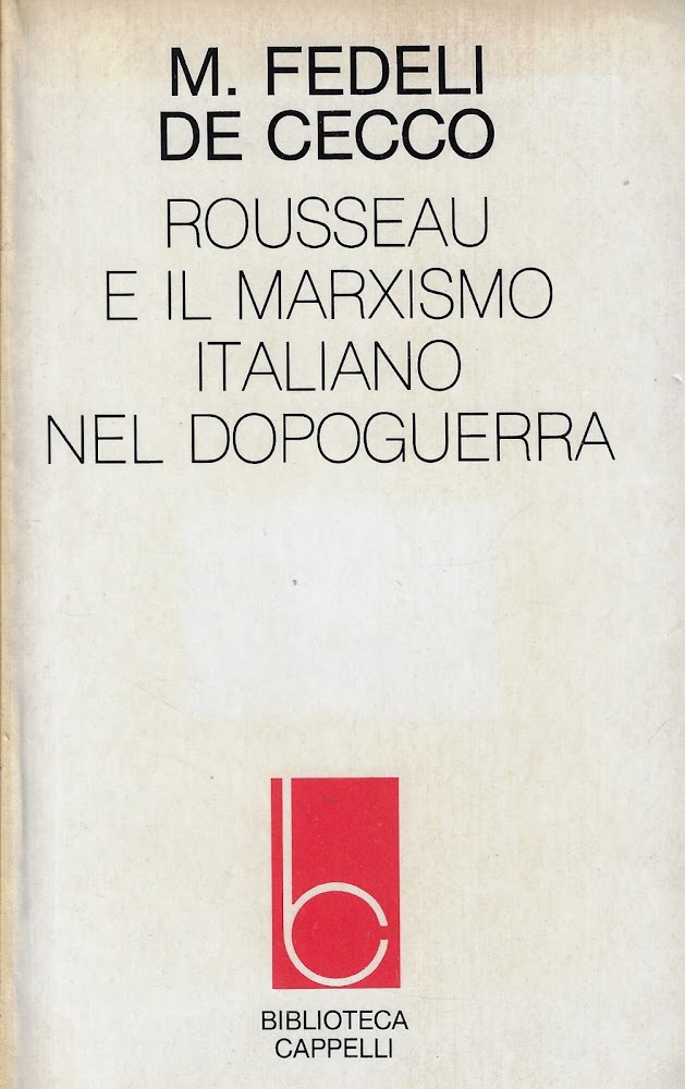 Rousseau e il marxismo italiano nel dopoguerra