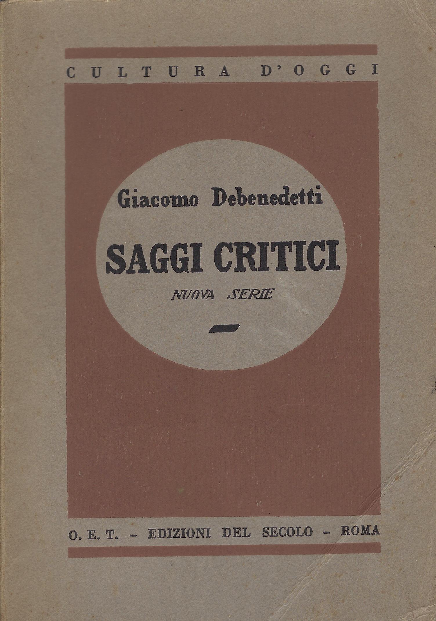 Saggi critici. Nuova serie