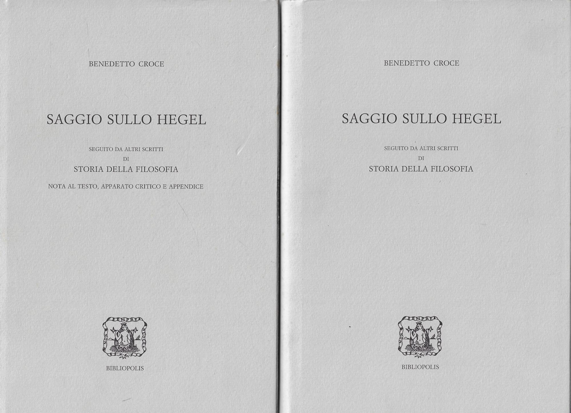 Saggio sullo Hegel