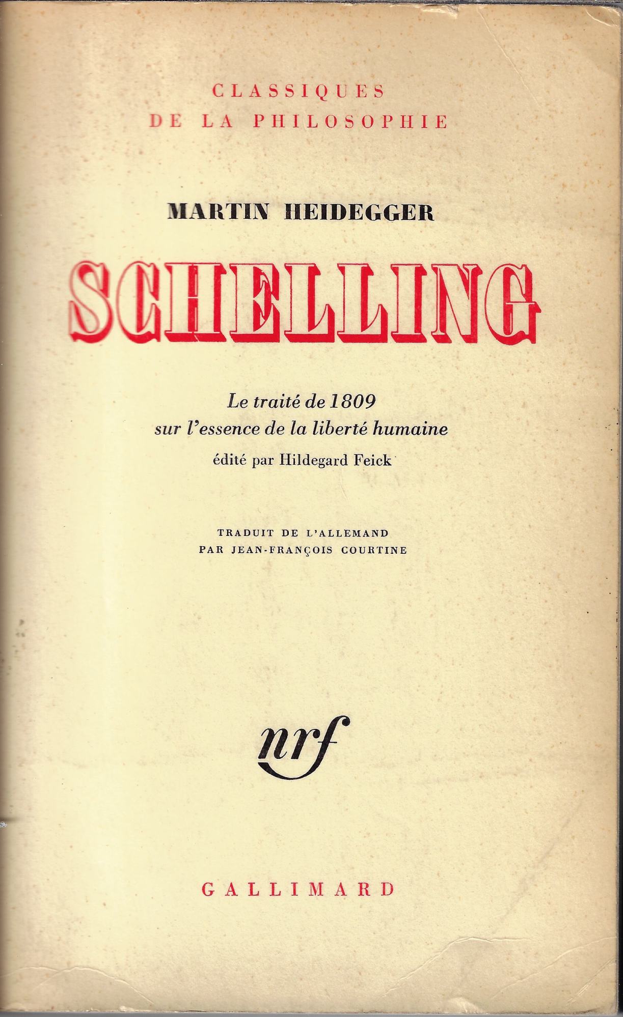 Schelling: le traité de 1809 sur l'essence de la liberté …