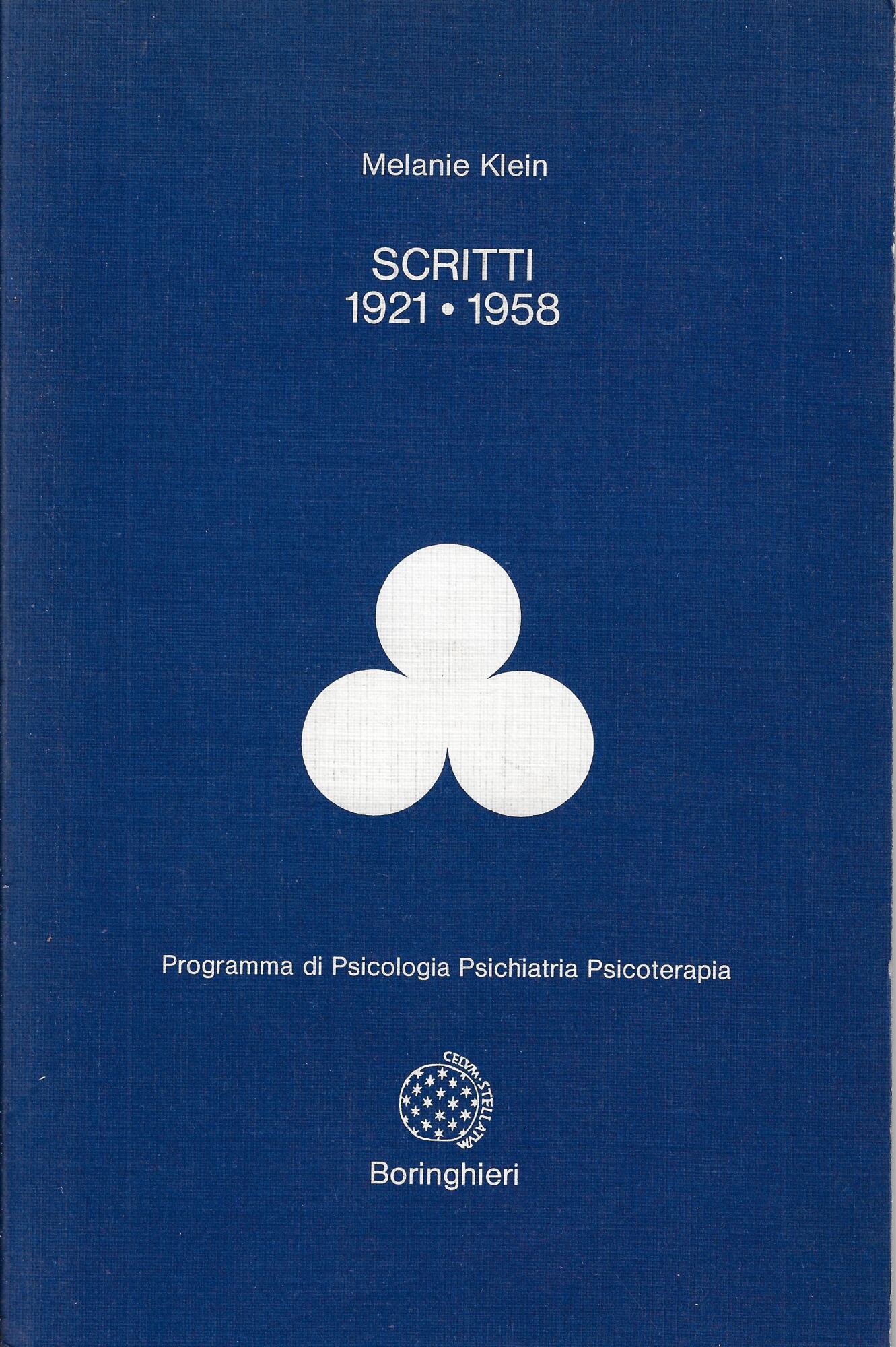 Scritti : 1921-1958