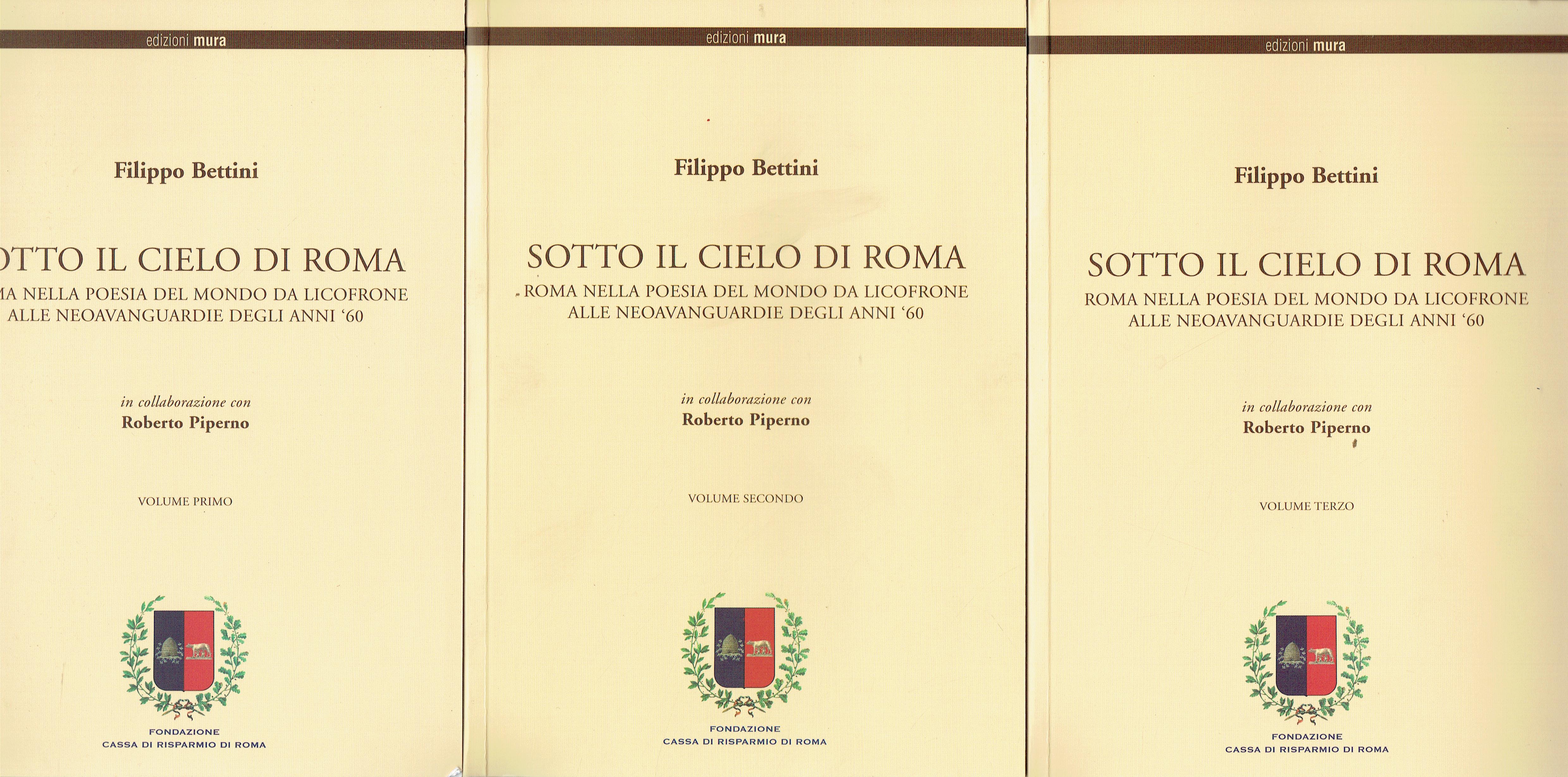 Sotto il cielo di Roma : Roma nella poesia del …