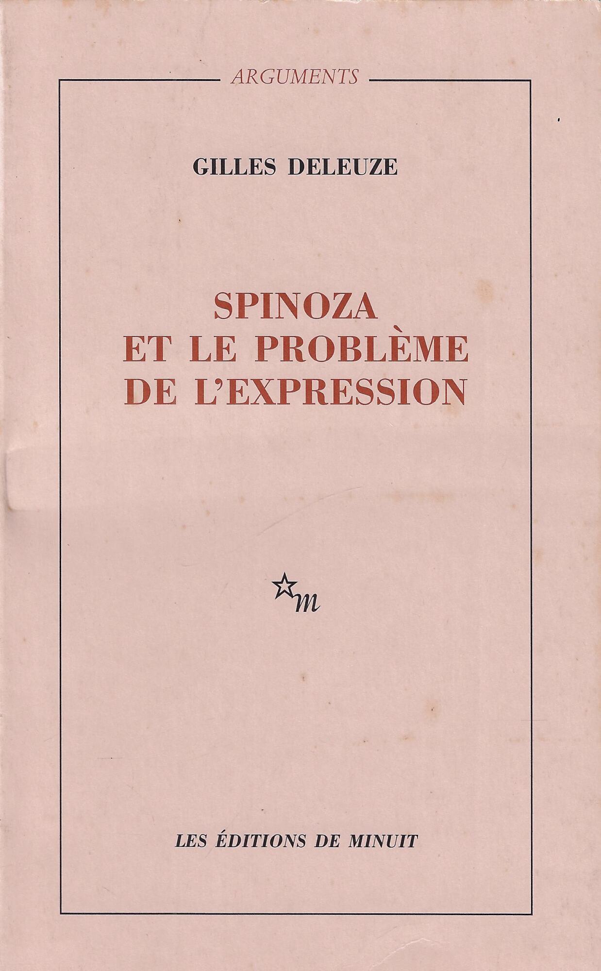 Spinoza et le problème de l'expression