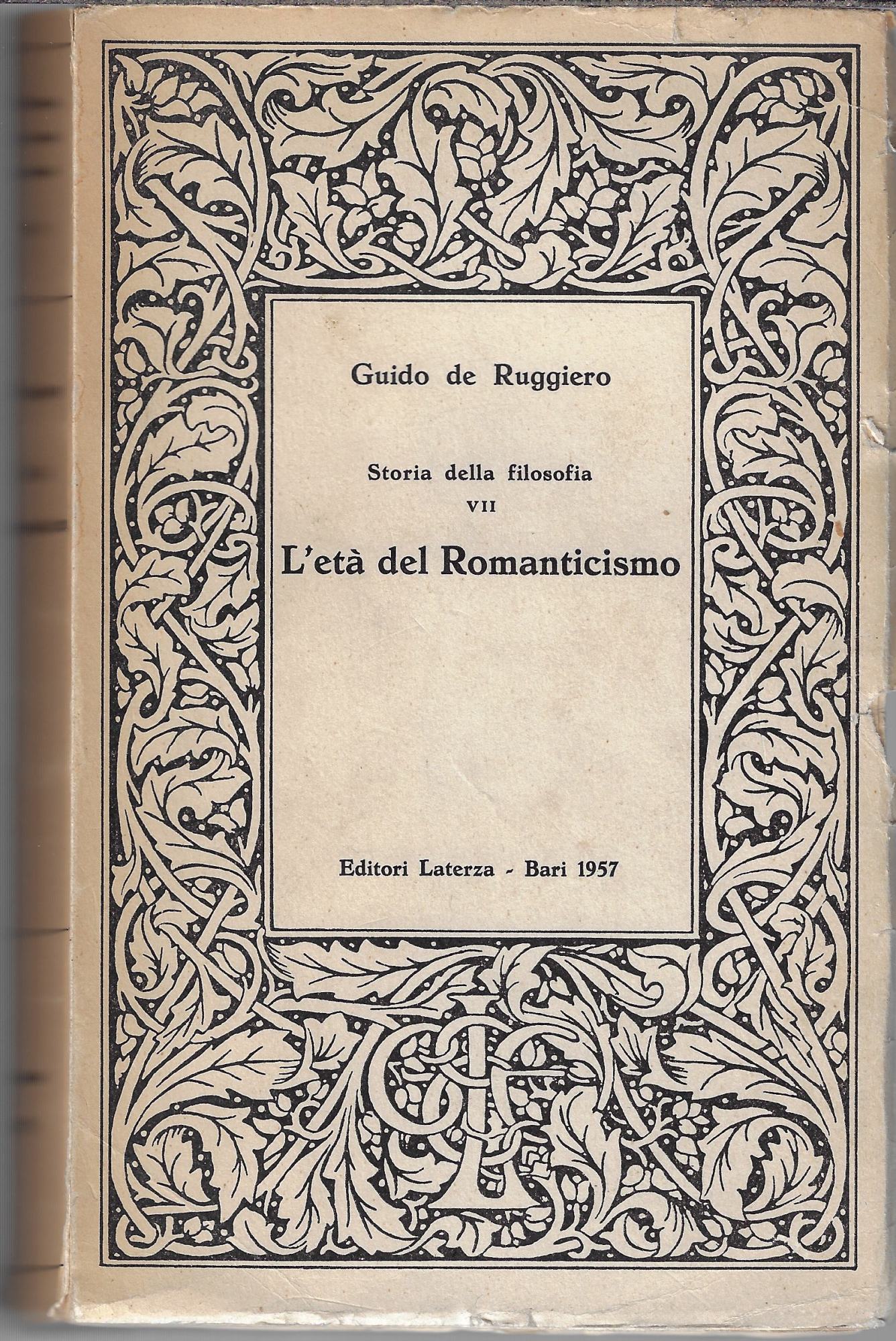 Storia della filosofia v. 7: L' età del Romanticismo