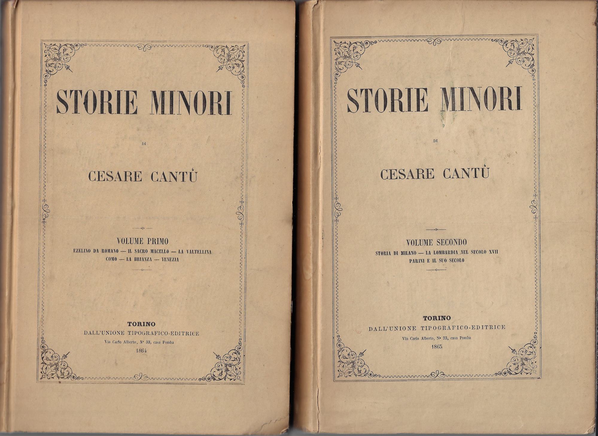 Storie Minori (2 volumi)