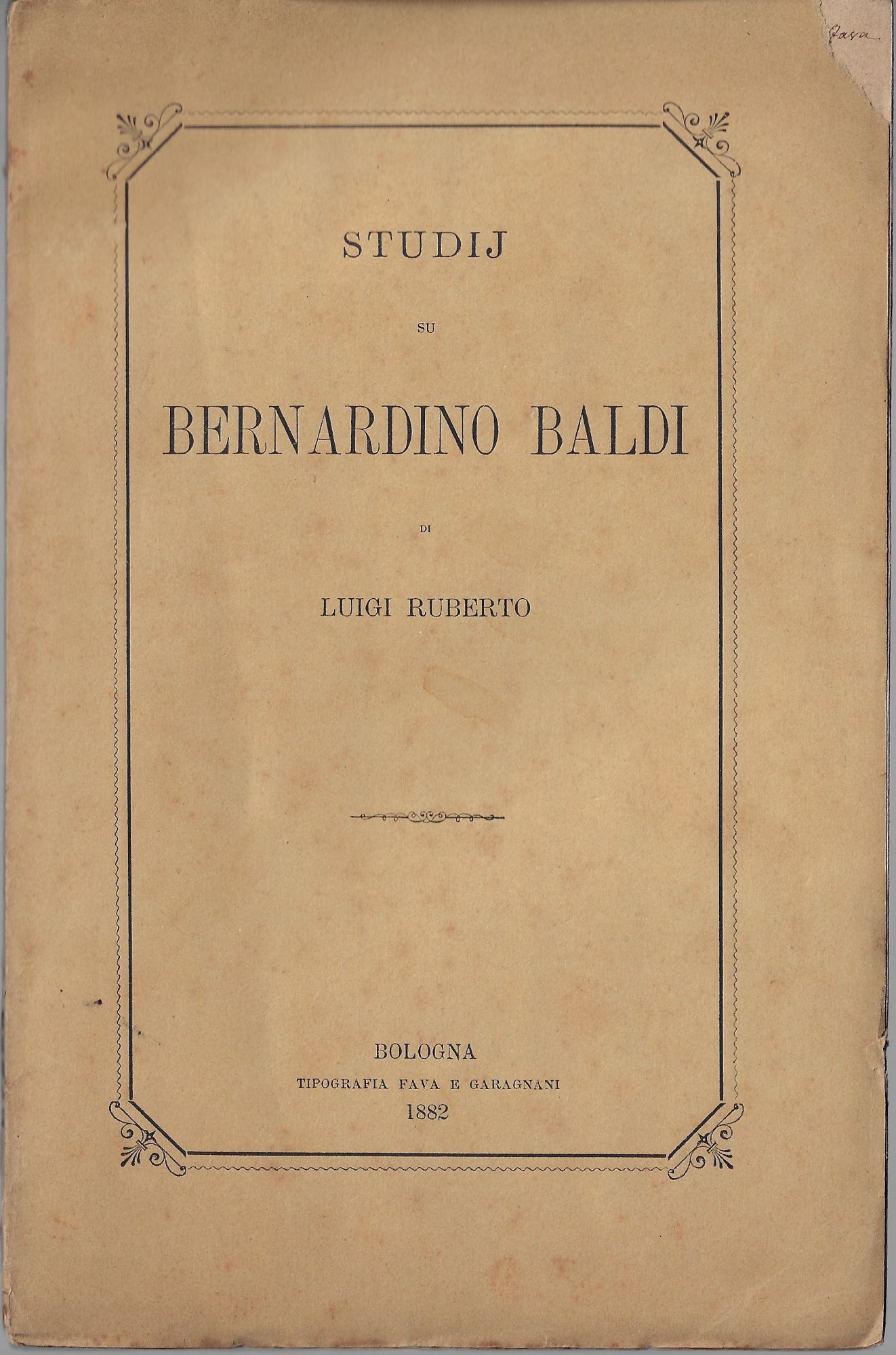 Studij su Bernardino Baldi