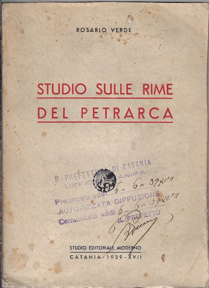 Studio sulle rime del Petrarca