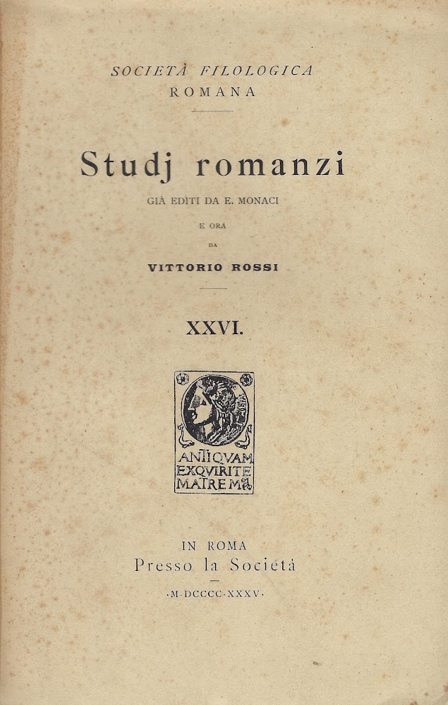 Studj romanzi già editi da E. Monaci e ora da …
