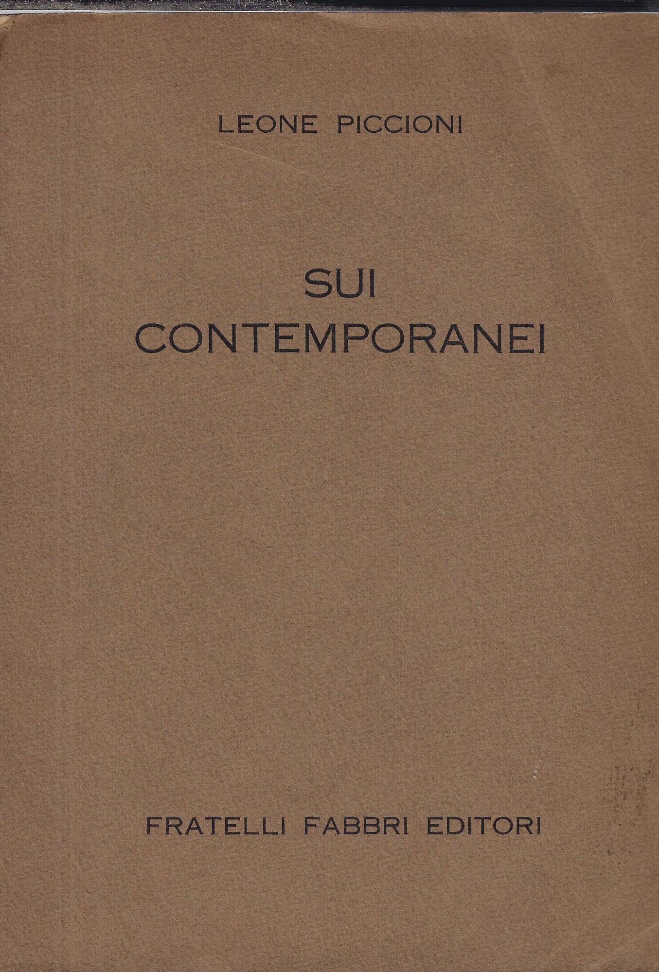 Sui contemporanei