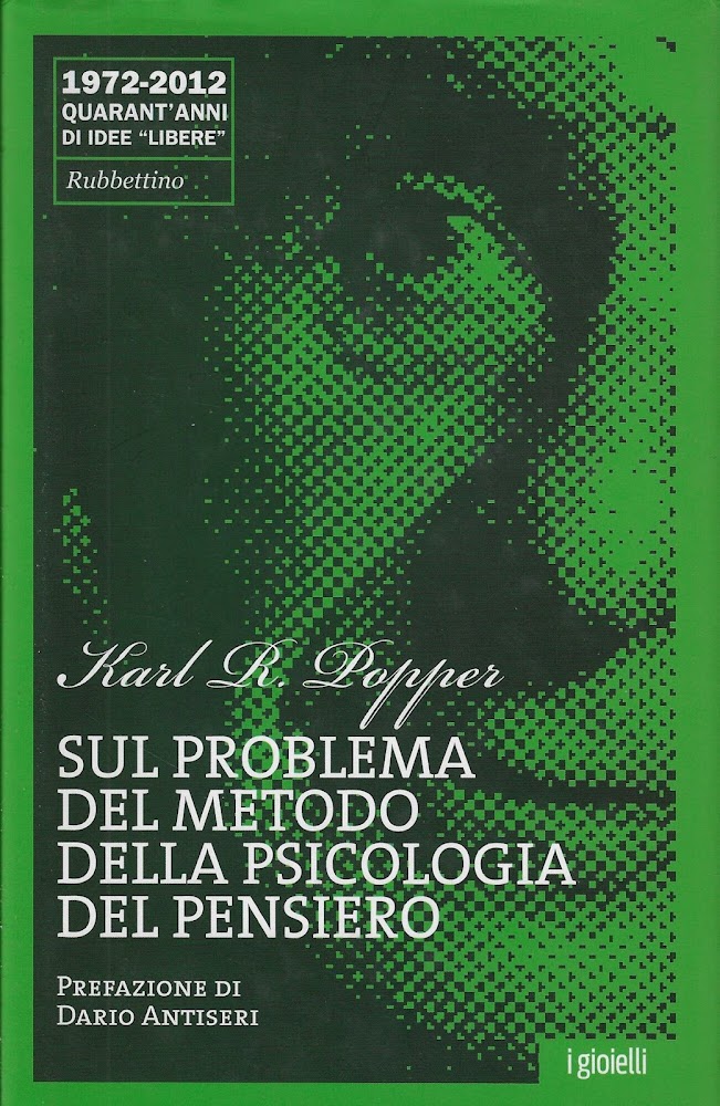 Sul problema del metodo della psicologia del pensiero