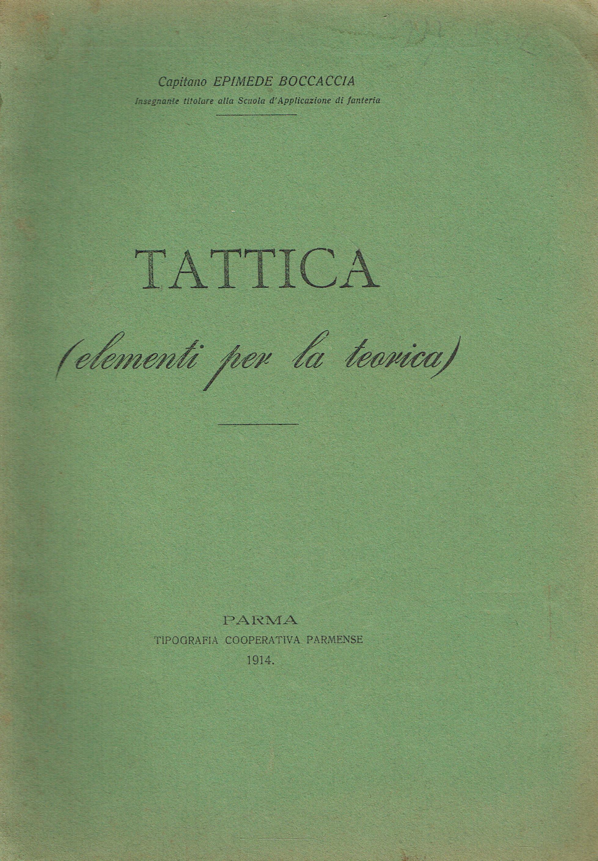 Tattica : Elementi per la teorica